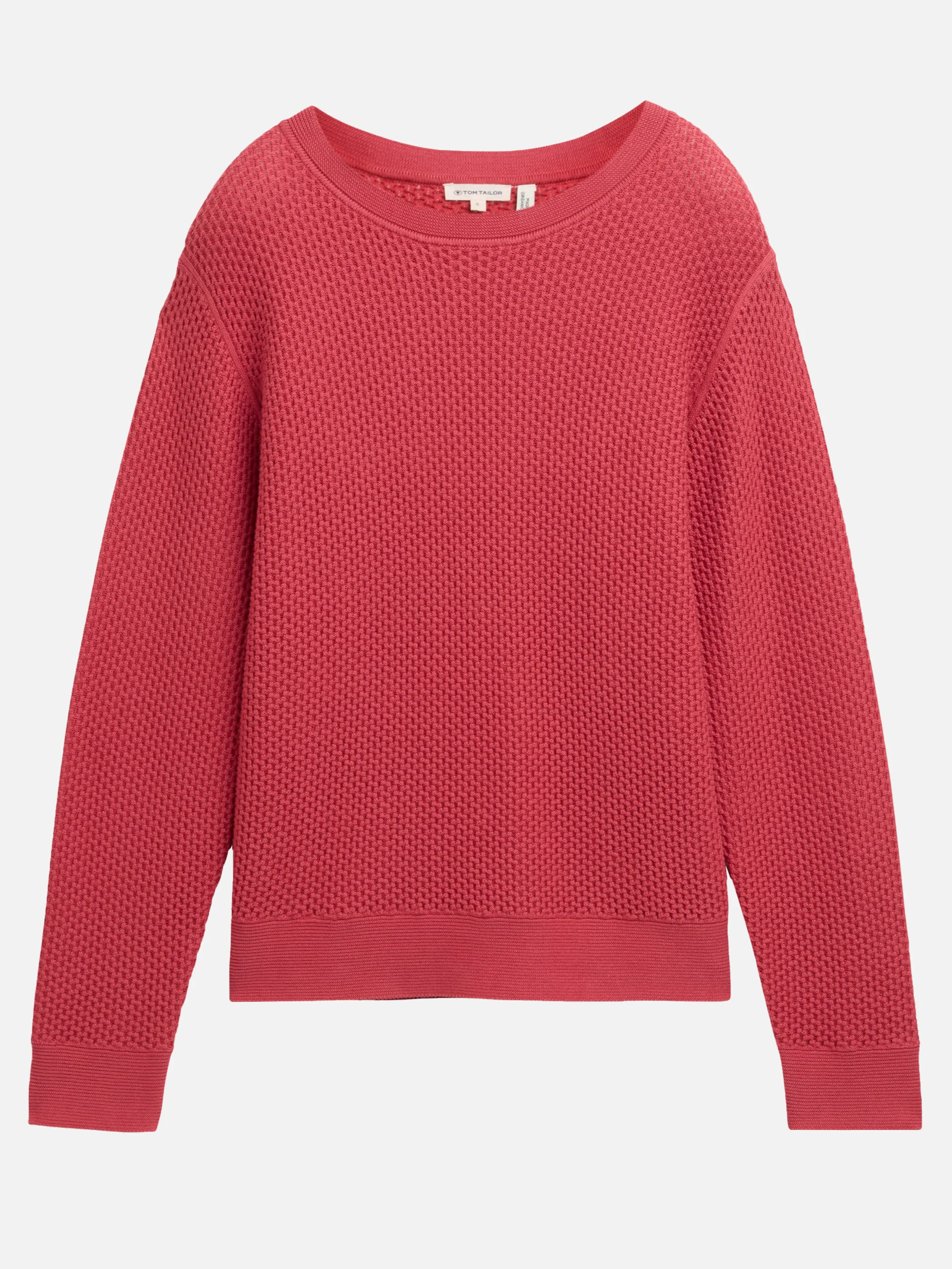 Tom Tailor 1045824 knit structured crew-neck Rot 903068 11016 1 Tom Tailor 1045824 knit structured crew-neck Rot 903068 11016 1
