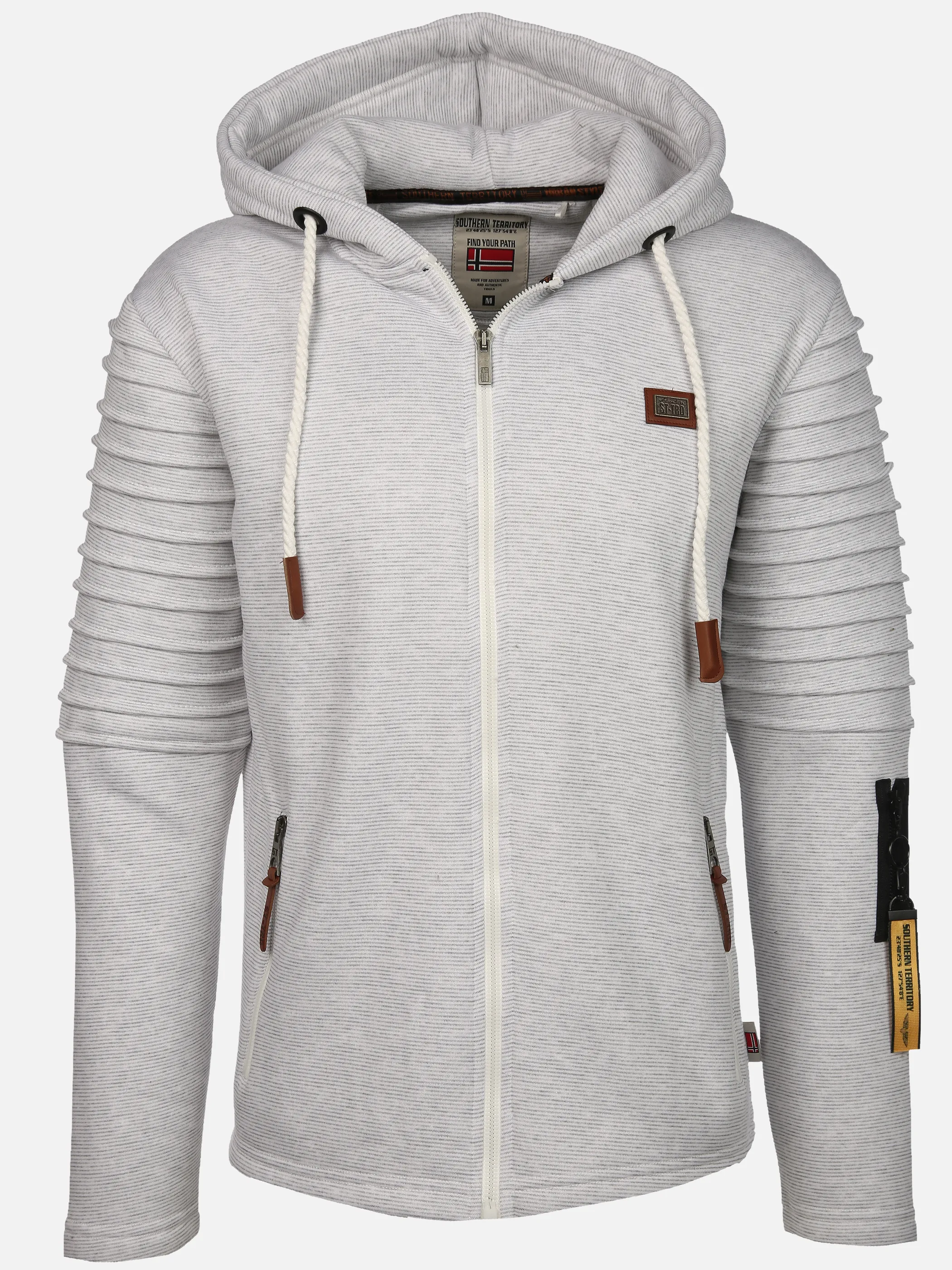 Southern Territory He. Bikersweatjacke grindle Weiß 919492 OFFWHITE 1