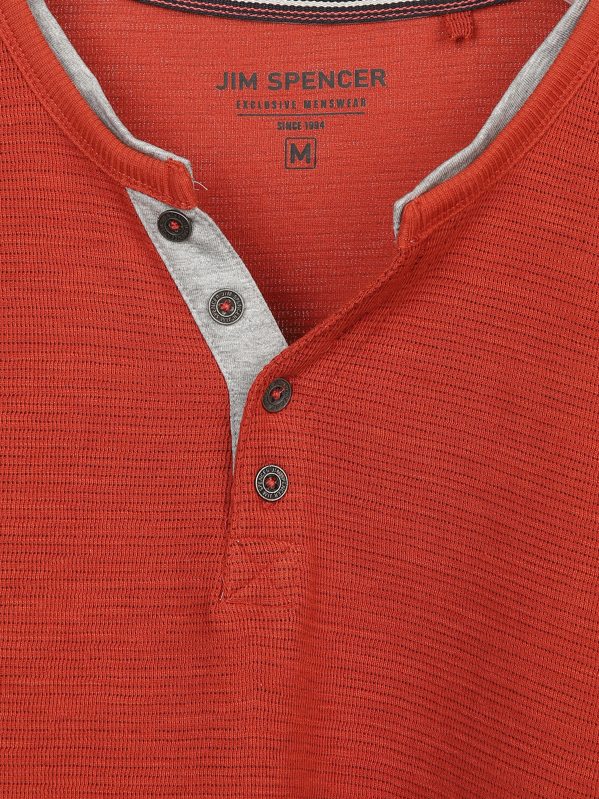 Jim Spencer He. Henleyshirt 1/1 Arm space Orange 898399 TERRA 3 Jim Spencer He. Henleyshirt 1/1 Arm space Orange 898399 TERRA 3