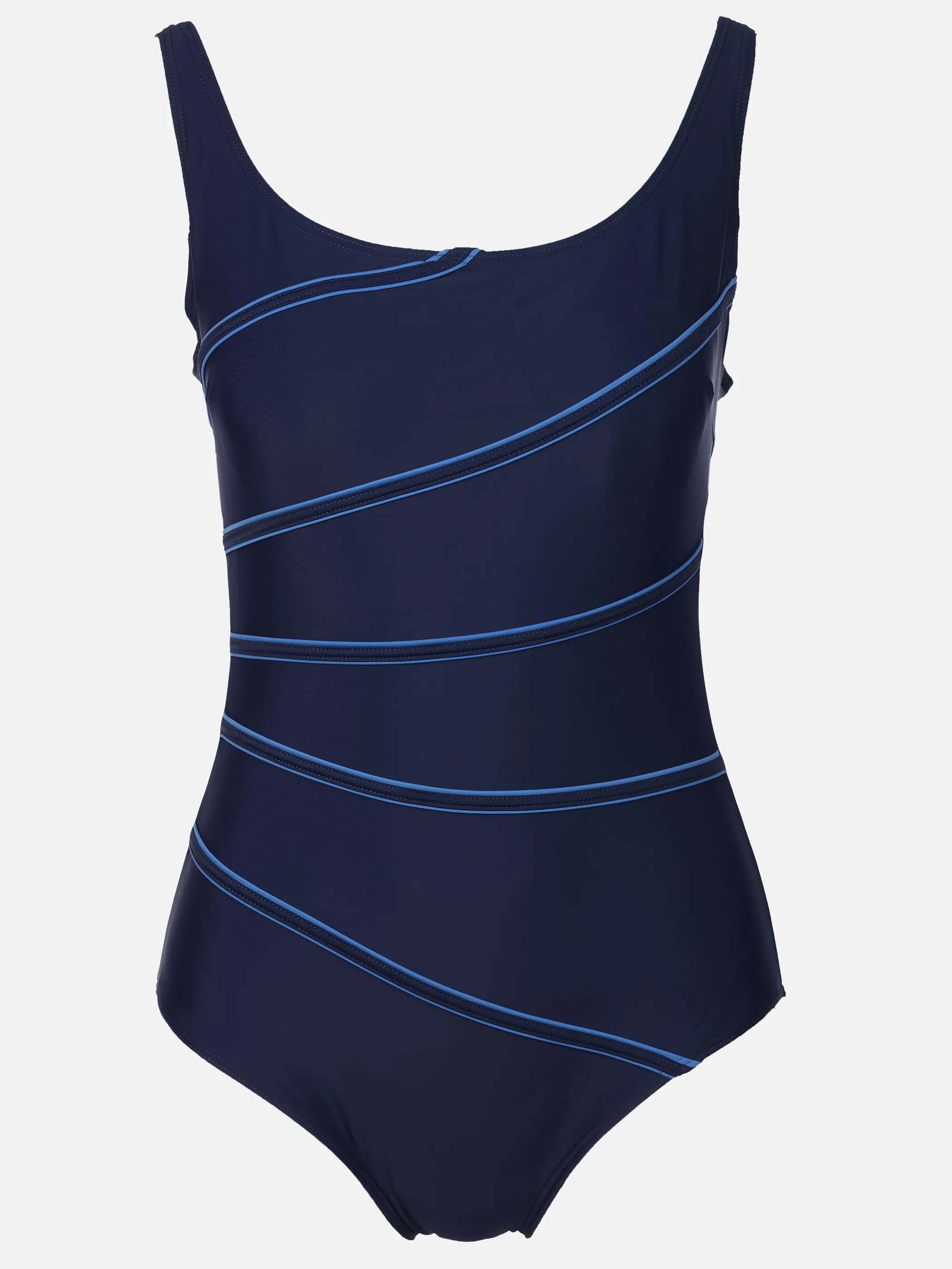 Grinario Sports Da-Badeanzug, gr.Gr., m. Kontraststreifen Marine 922523 NAVY 1