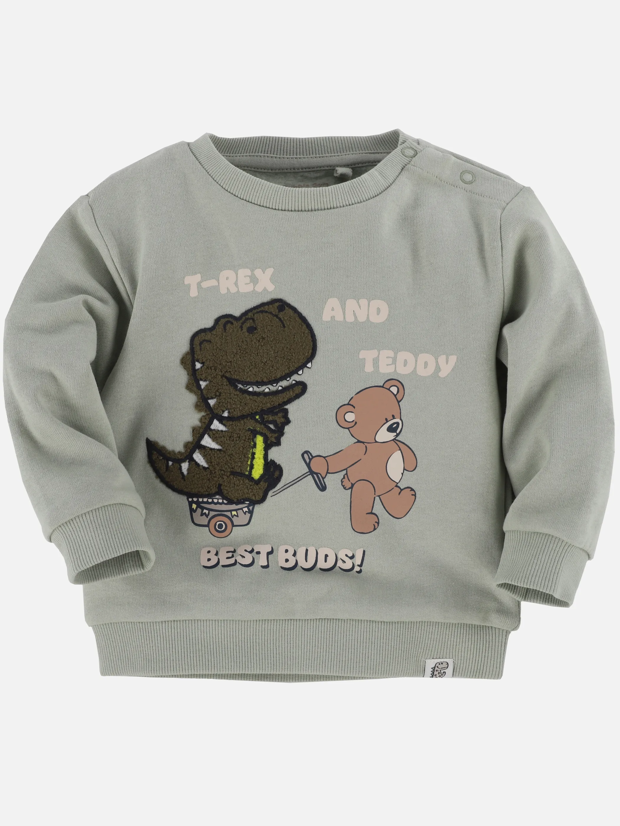 Bubble Gum BJ 2pcs Pack Sweatshirt mit Dino AOP/Dino Print Weiß 915227 WEIß/GRÜN 3