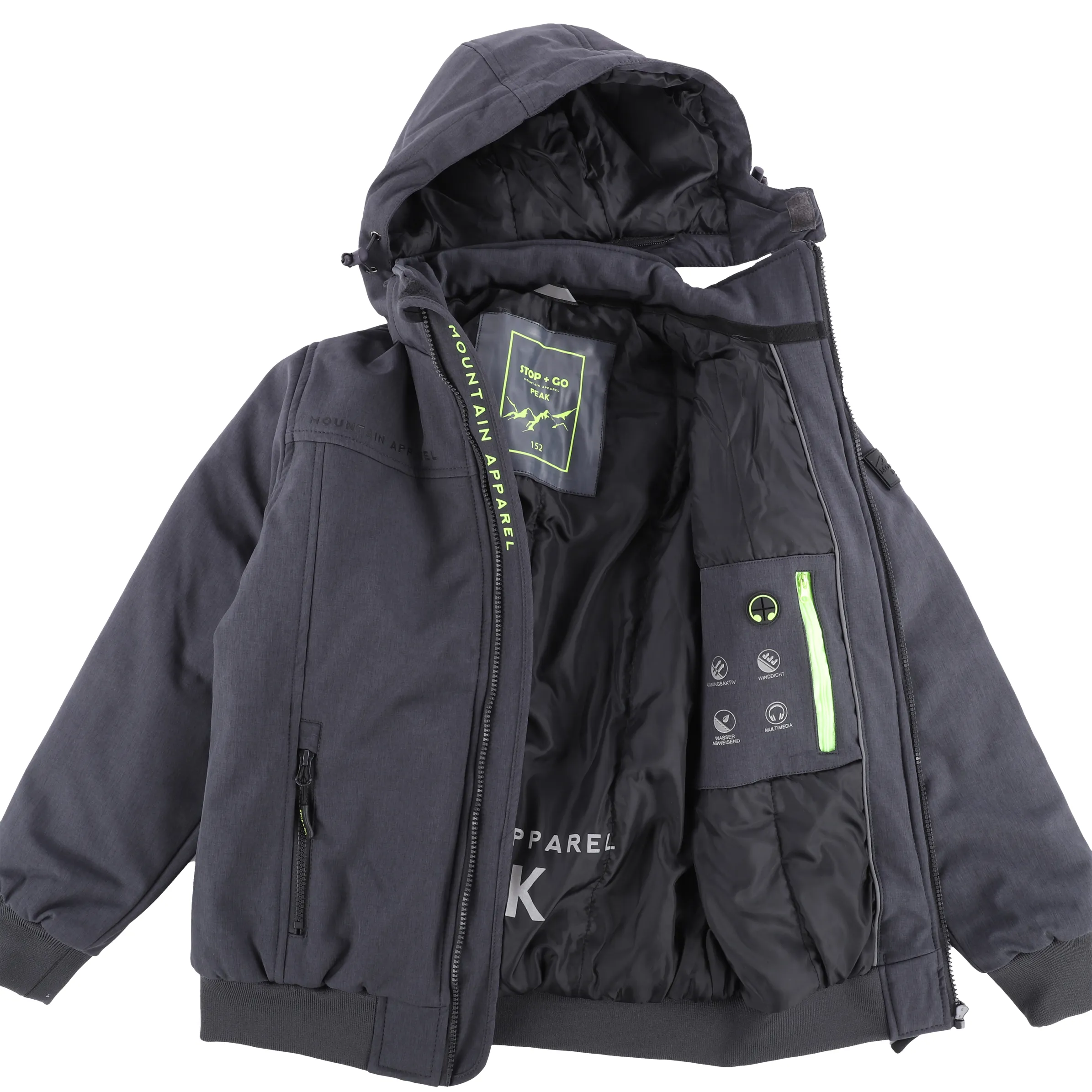 Stop + Go TB-Softshell Jacke Grau 879177 GREY 5