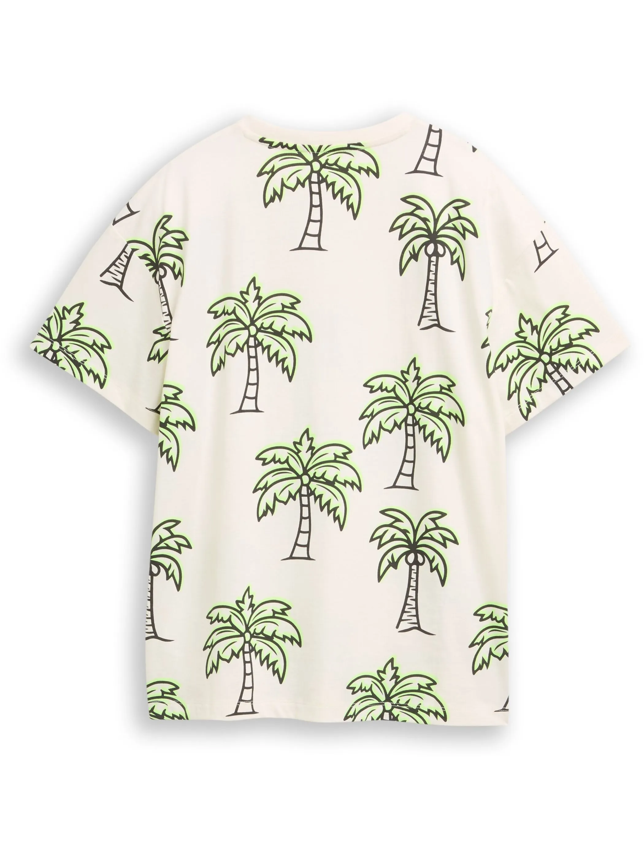 Tom Tailor 1051312 oversize allover printed T-Shirt Weiß 929681 40156 2