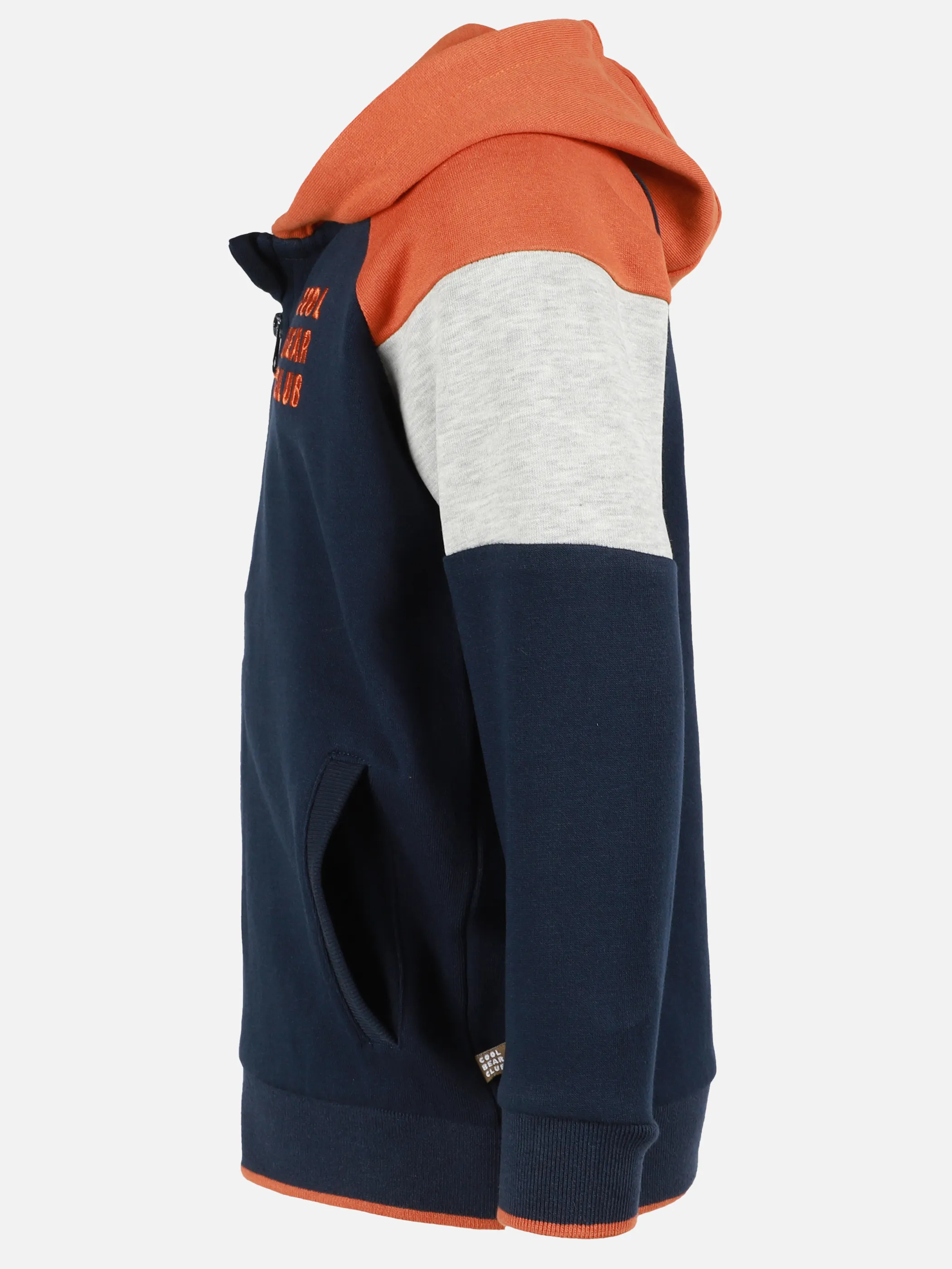 Stop + Go KJ Sweat-Cardigan mit Kängurutasche in Blau Blau 899697 BLAU 3 Stop + Go KJ Sweat-Cardigan mit Kängurutasche in Blau Blau 899697 BLAU 3