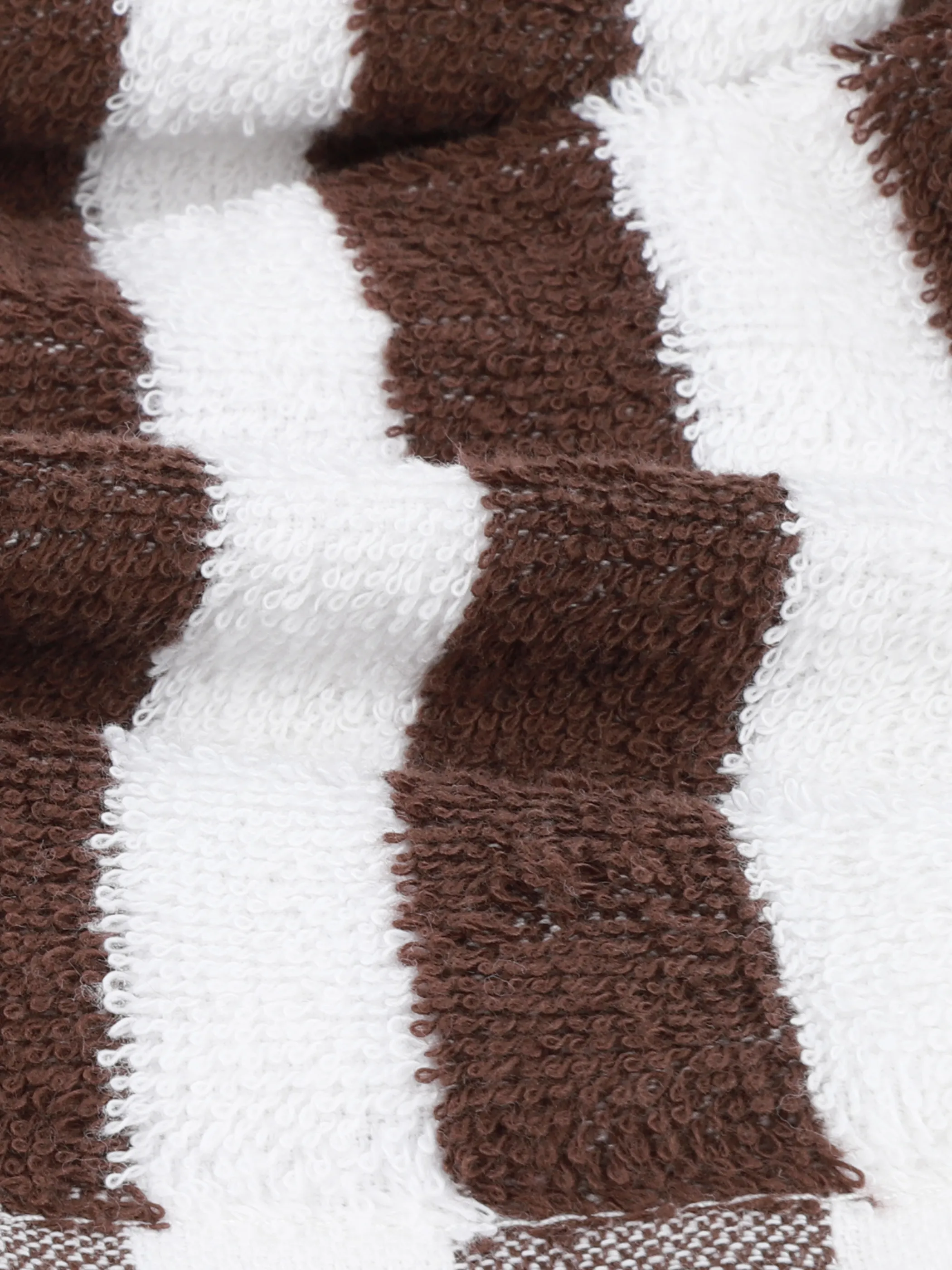 Dream House Waschhandschuh gestreift 16x21 Braun 919675 CHOCOLATE 3