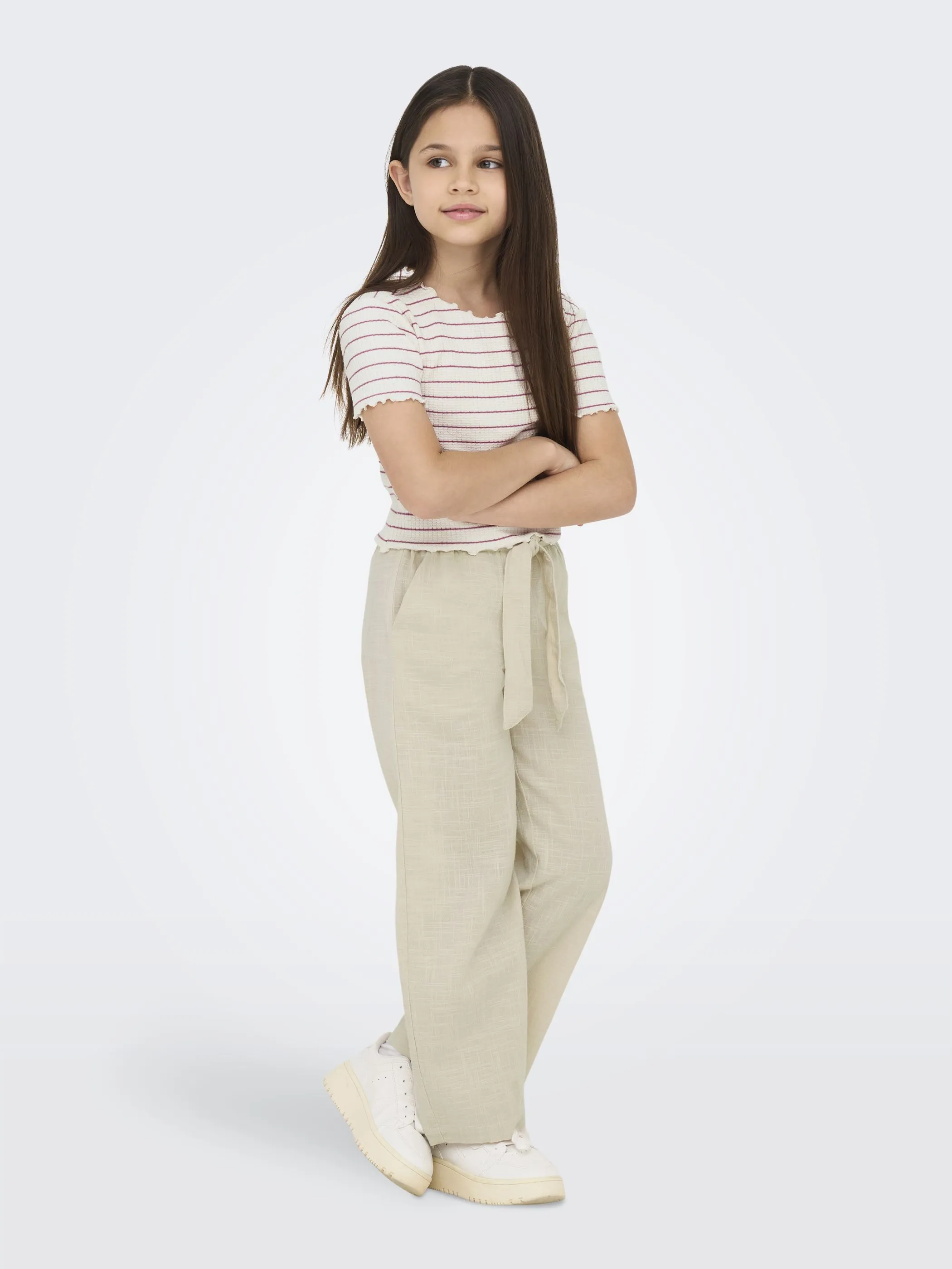 Kids Only 15342467 KOGANITS S/S CROPPED Weiß 909901 177930001 4