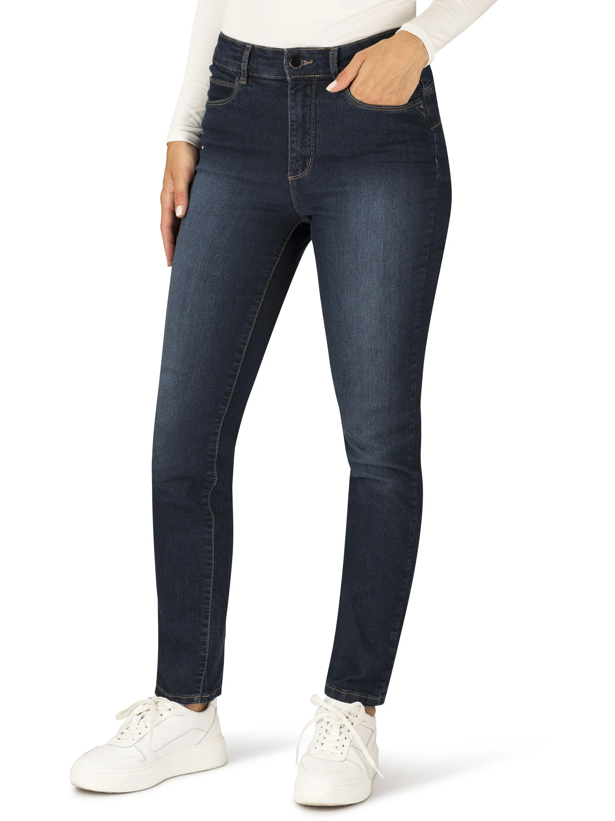 Stooker DOB 11530220007492 Da. Hosen,Milan Blau 801630 7492 4
