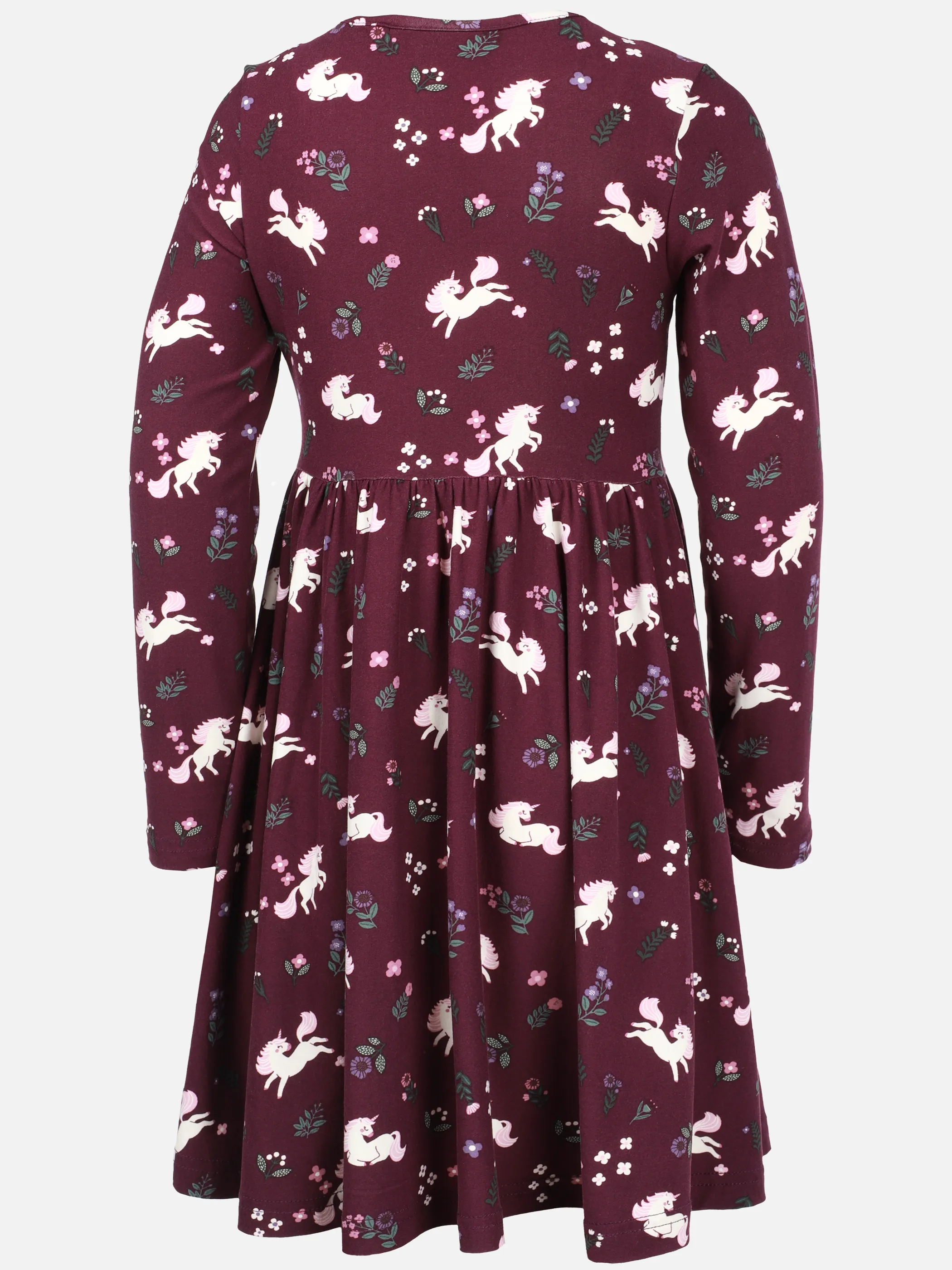 One Way KM Longsleeve Kleid mit Einhorn AOP in Lila 913335 LILA 2