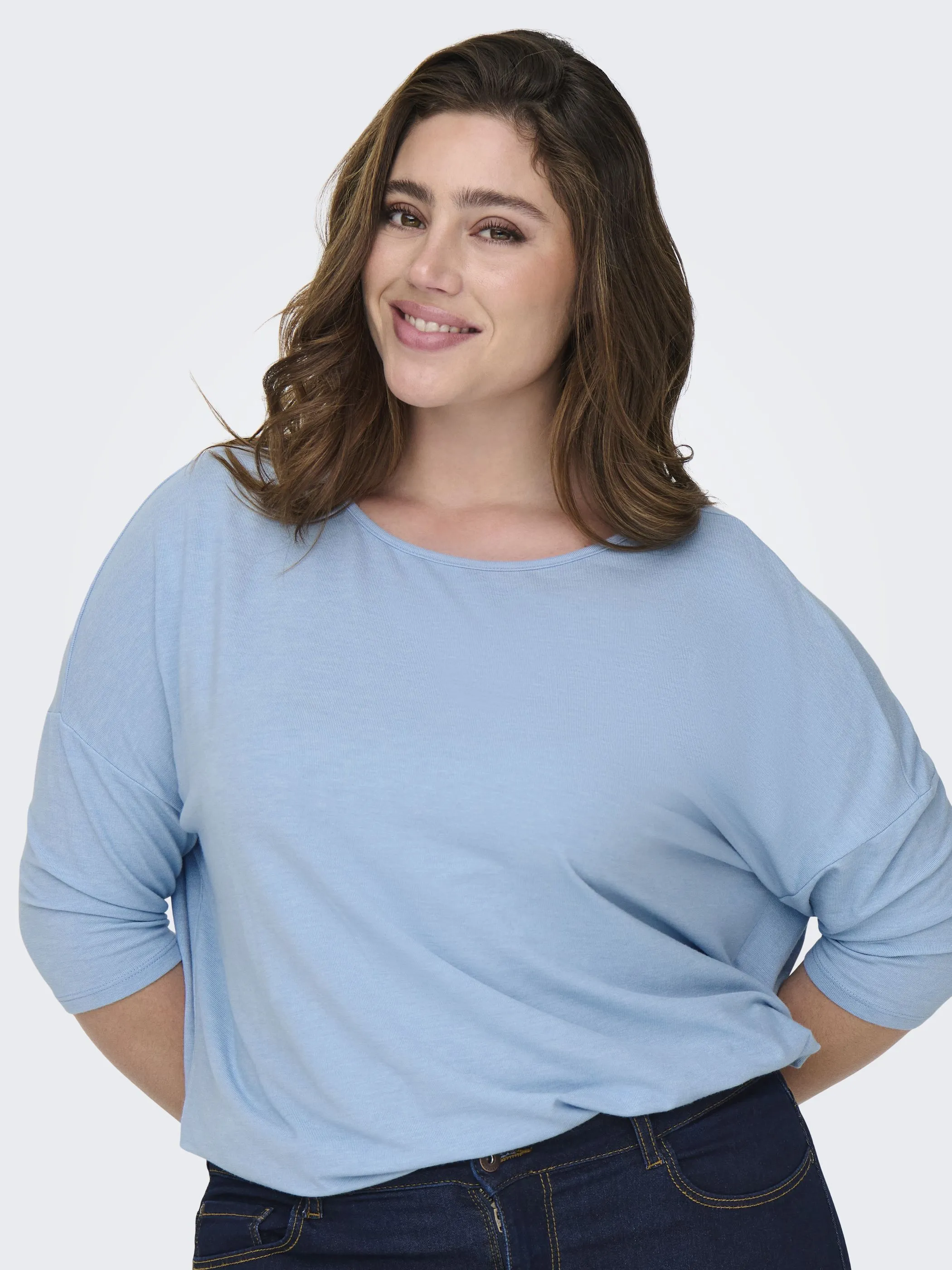 Only Carmakoma 15229806 CARLAMOUR 3/4 TOP Blau 850588 299897 3 Only Carmakoma 15229806 CARLAMOUR 3/4 TOP Blau 850588 299897 3