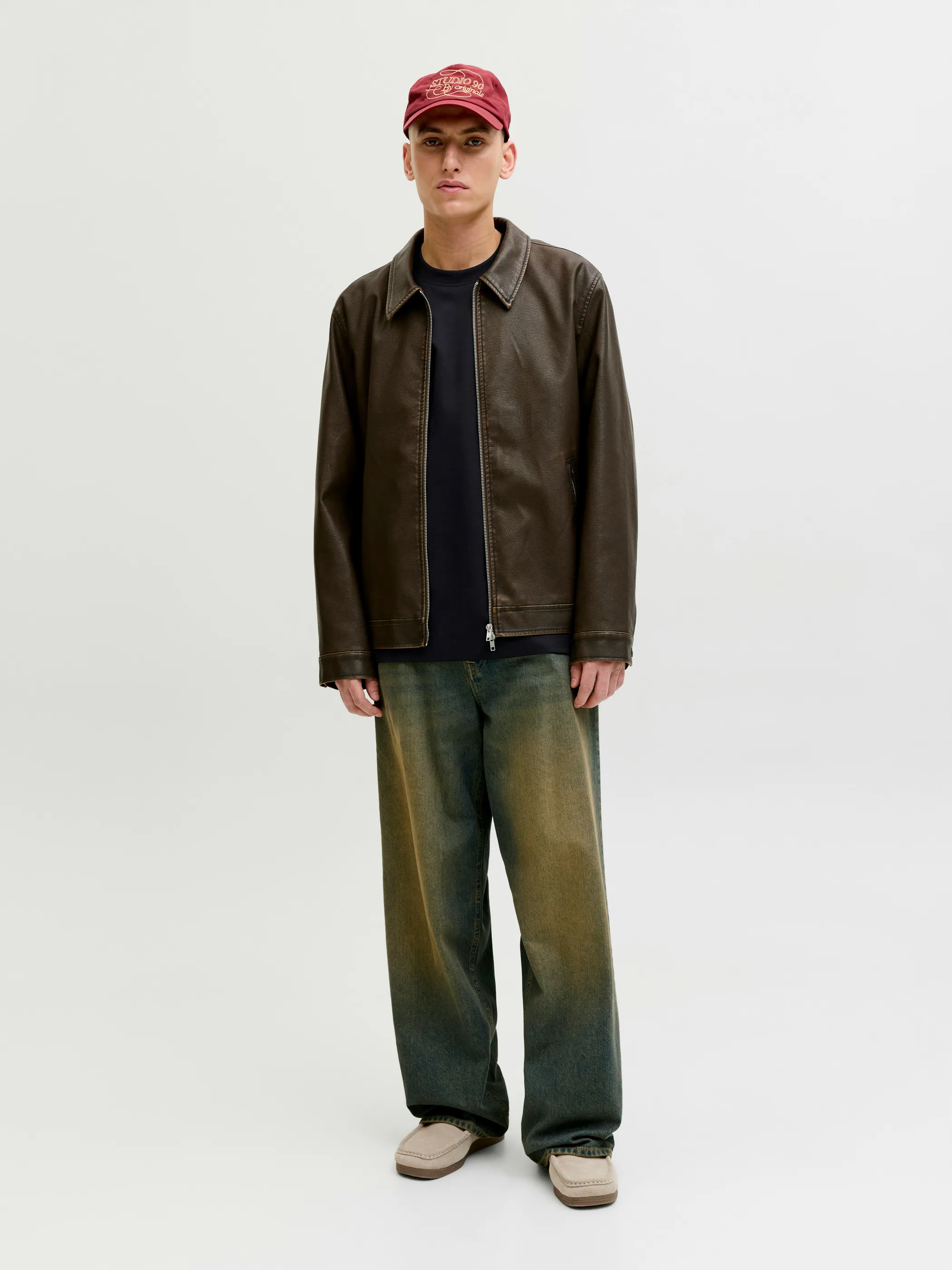 Jack Jones 12298906 JJEBARRON TEE SS O-NE Schwarz 927799 178012 3