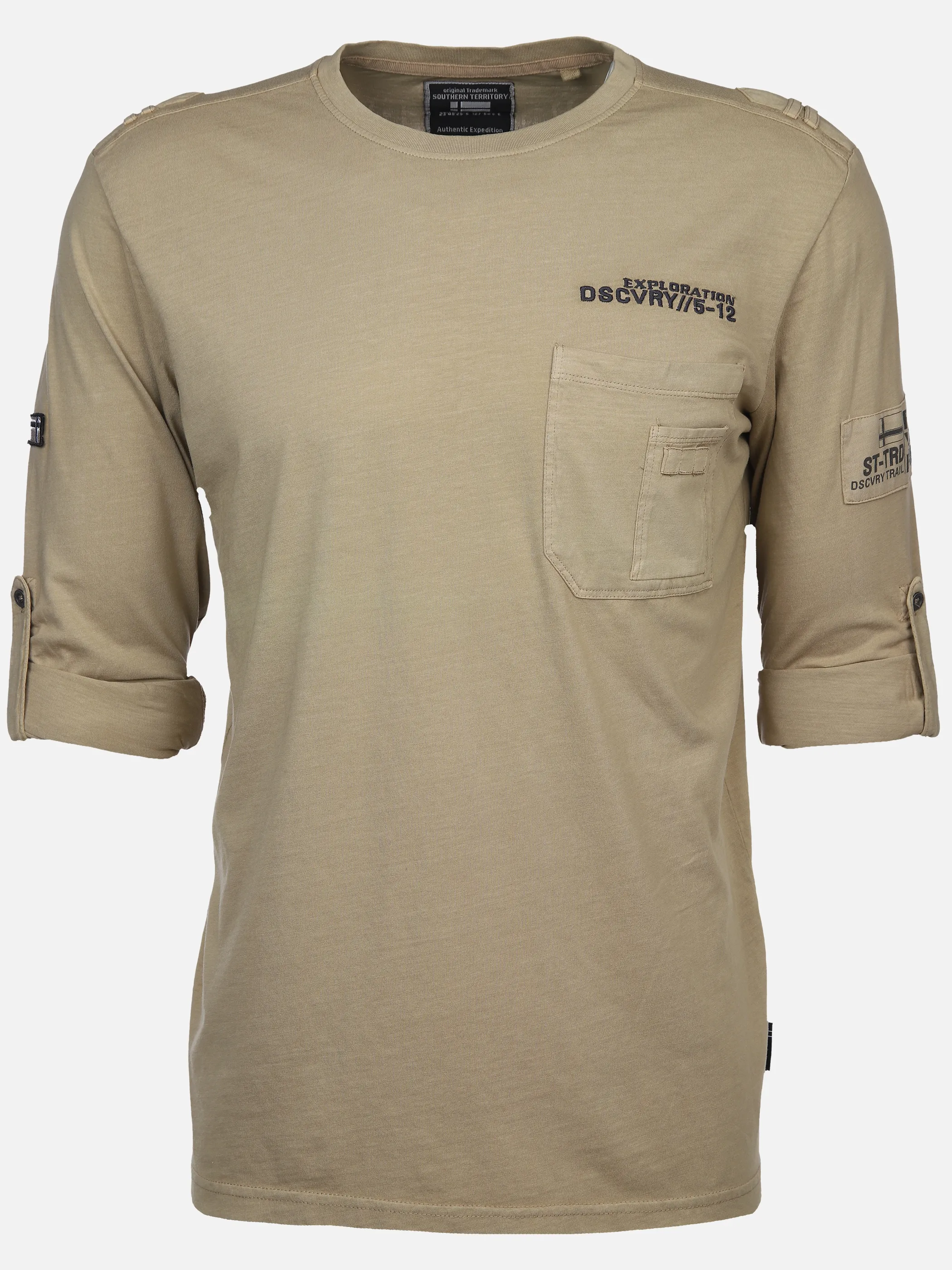 Southern Territory He. T-Shirt 1/1 Arm Cargo Krempelarm Beige 896805 CAMEL 1 Southern Territory He. T-Shirt 1/1 Arm Cargo Krempelarm Beige 896805 CAMEL 1