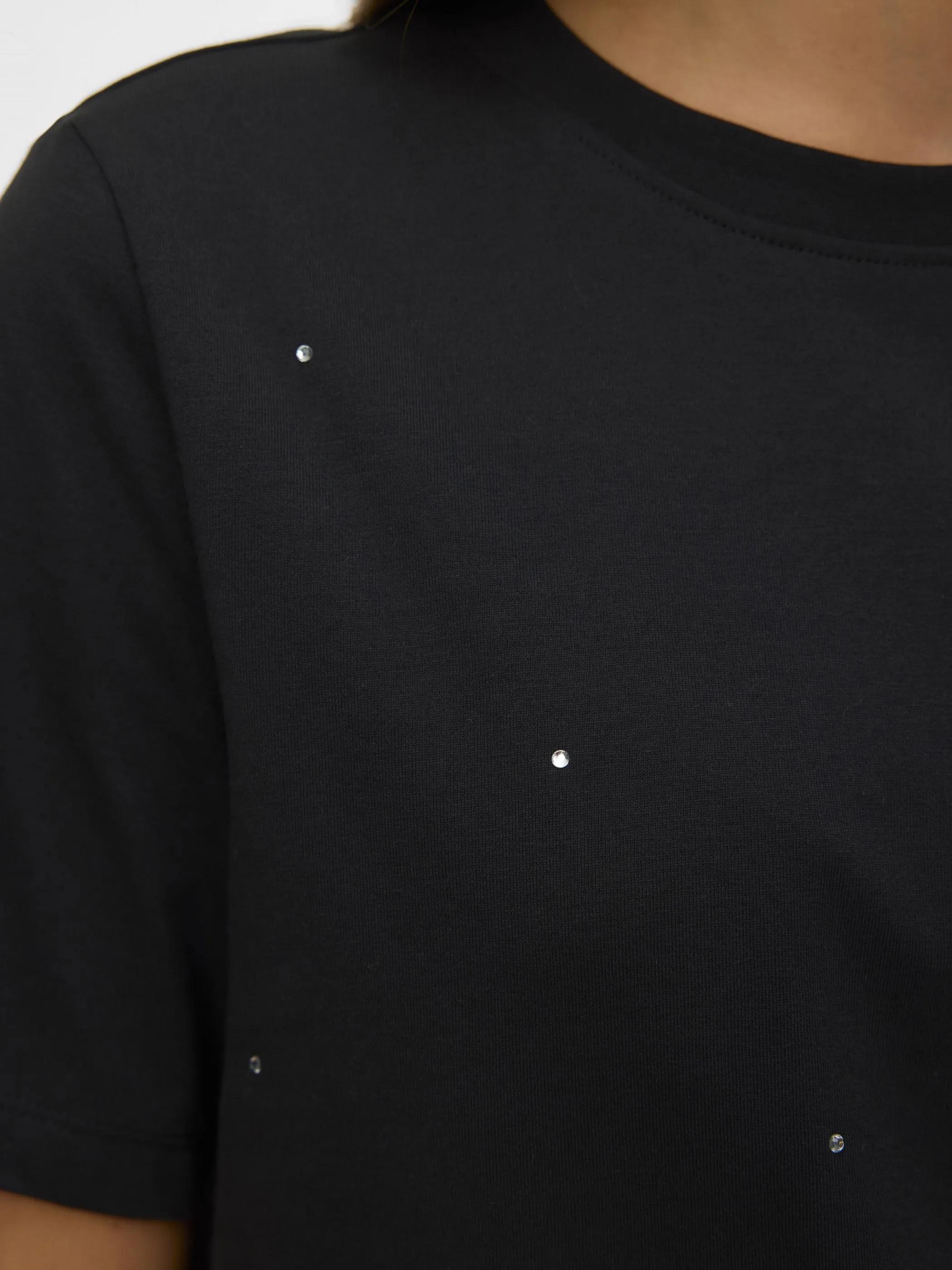 Vero Moda 10336970 VMPAULINA DETAIL SS T Schwarz 917566 177868003 5