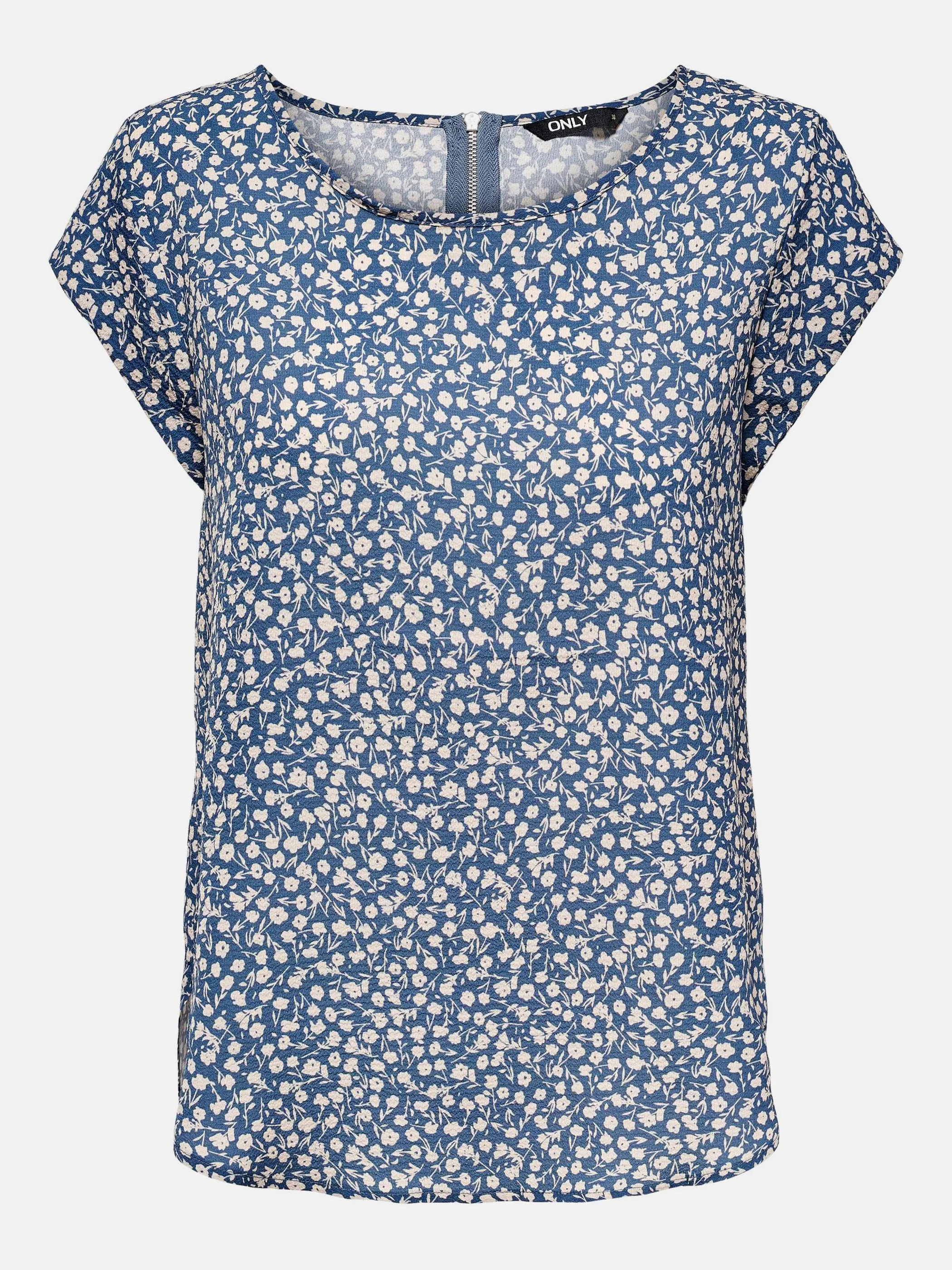Only 15161116 onlVIC SS AOP TOP NOO Blau 806232 198080110 1