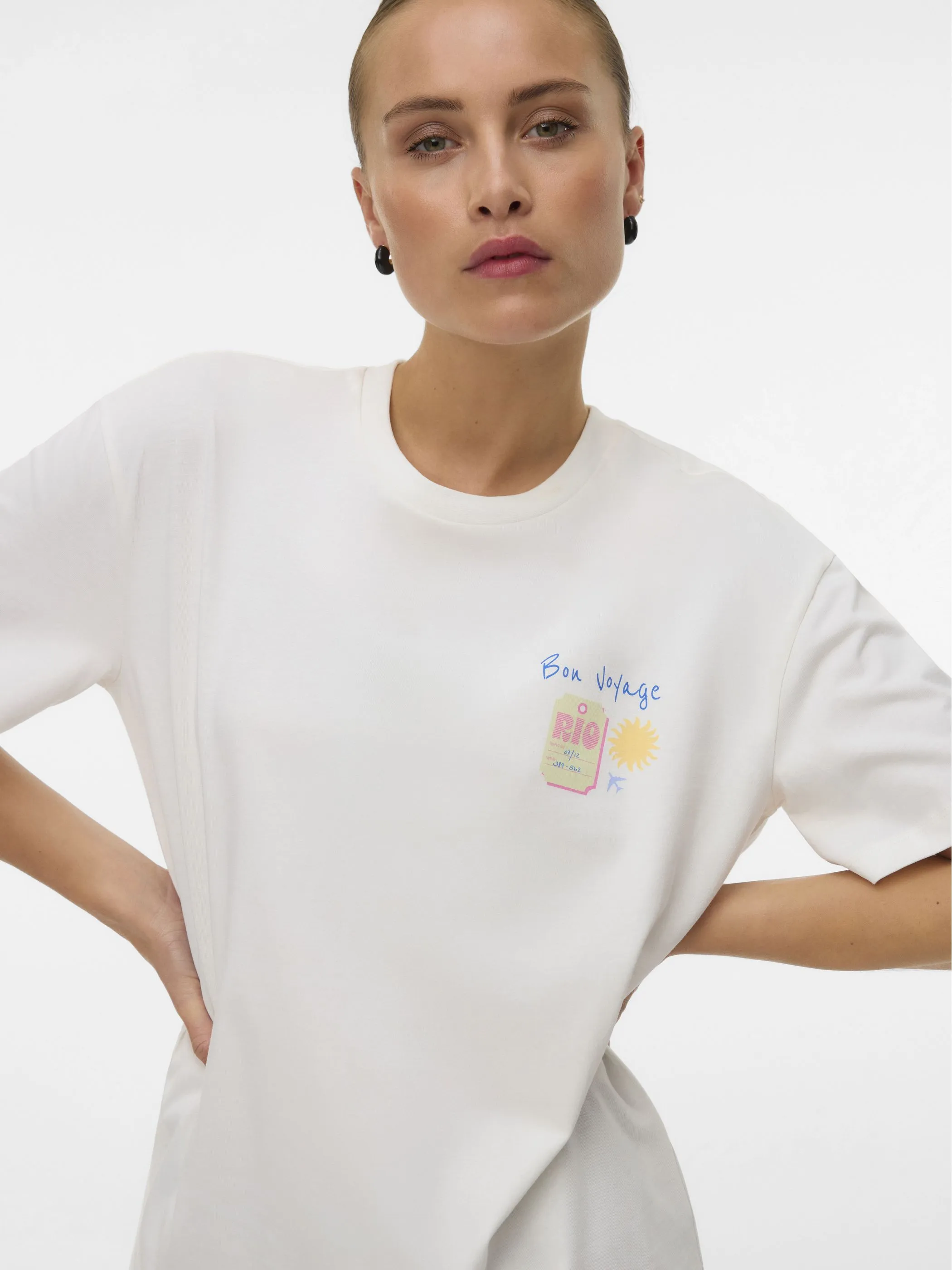 Vero Moda 10341998 VMNINNA MIA SS TOP BO Weiß 922279 175598001 4