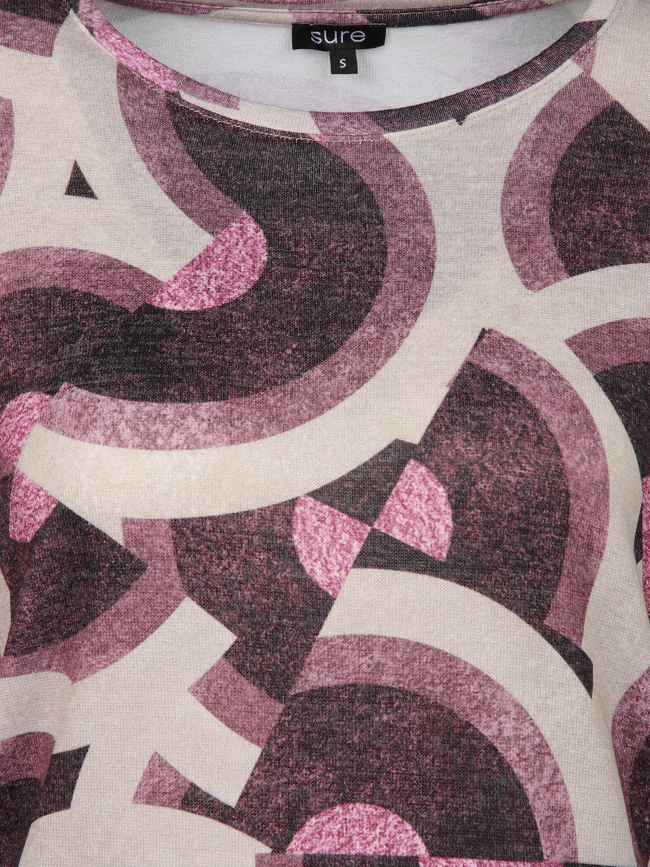 Sure Da-Print Flauschshirt Rot 916281 BORDEAUX 3