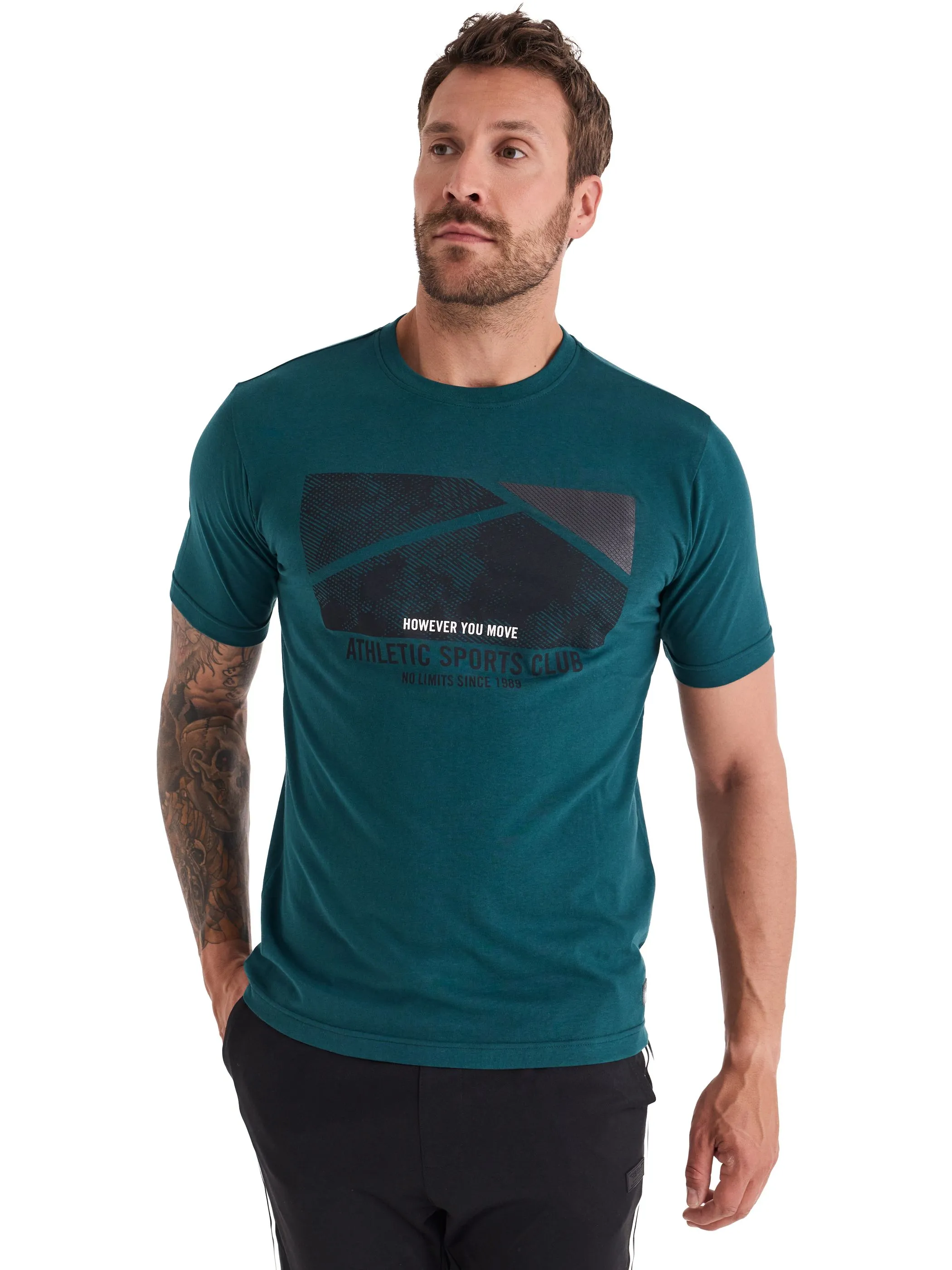 HERO by John Medoox 74306430005383 He. T-Shirts / Grün 937018 5383 1