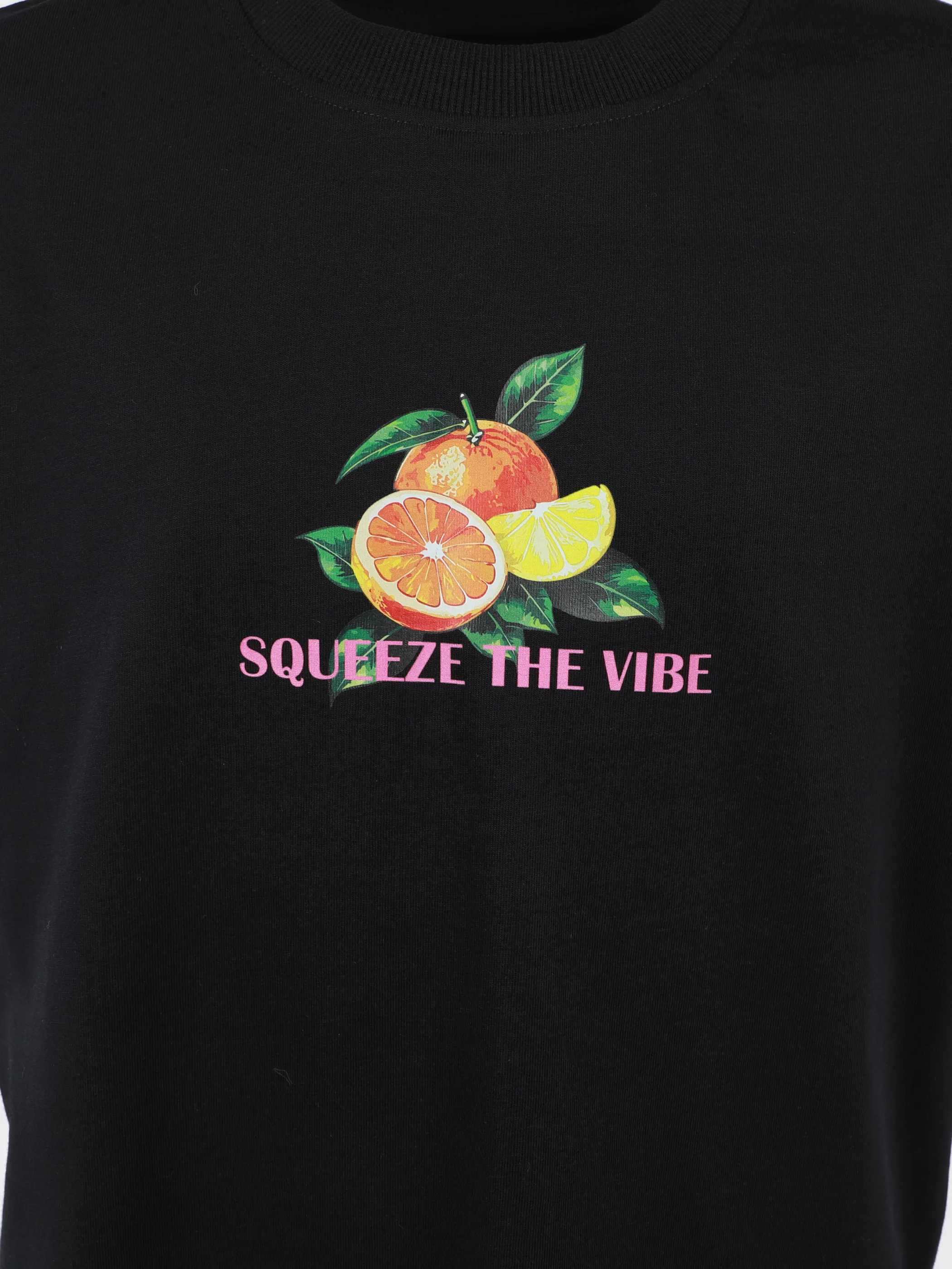 One Way TG T-Shirt mit Orangen FP + BP in schwarz Schwarz 922299 SCHWARZ 3