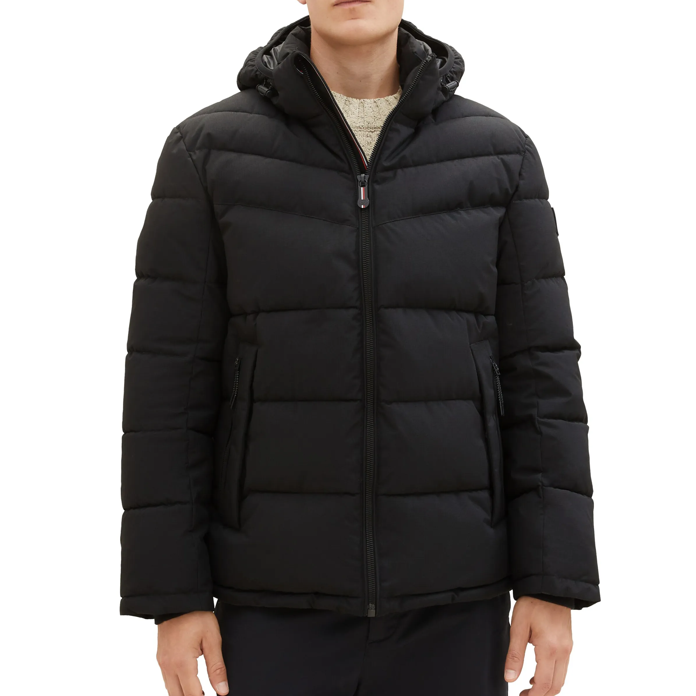 Tom Tailor 1037339 puffer jacket with hood Schwarz 884291 29999 3 Tom Tailor 1037339 puffer jacket with hood Schwarz 884291 29999 3