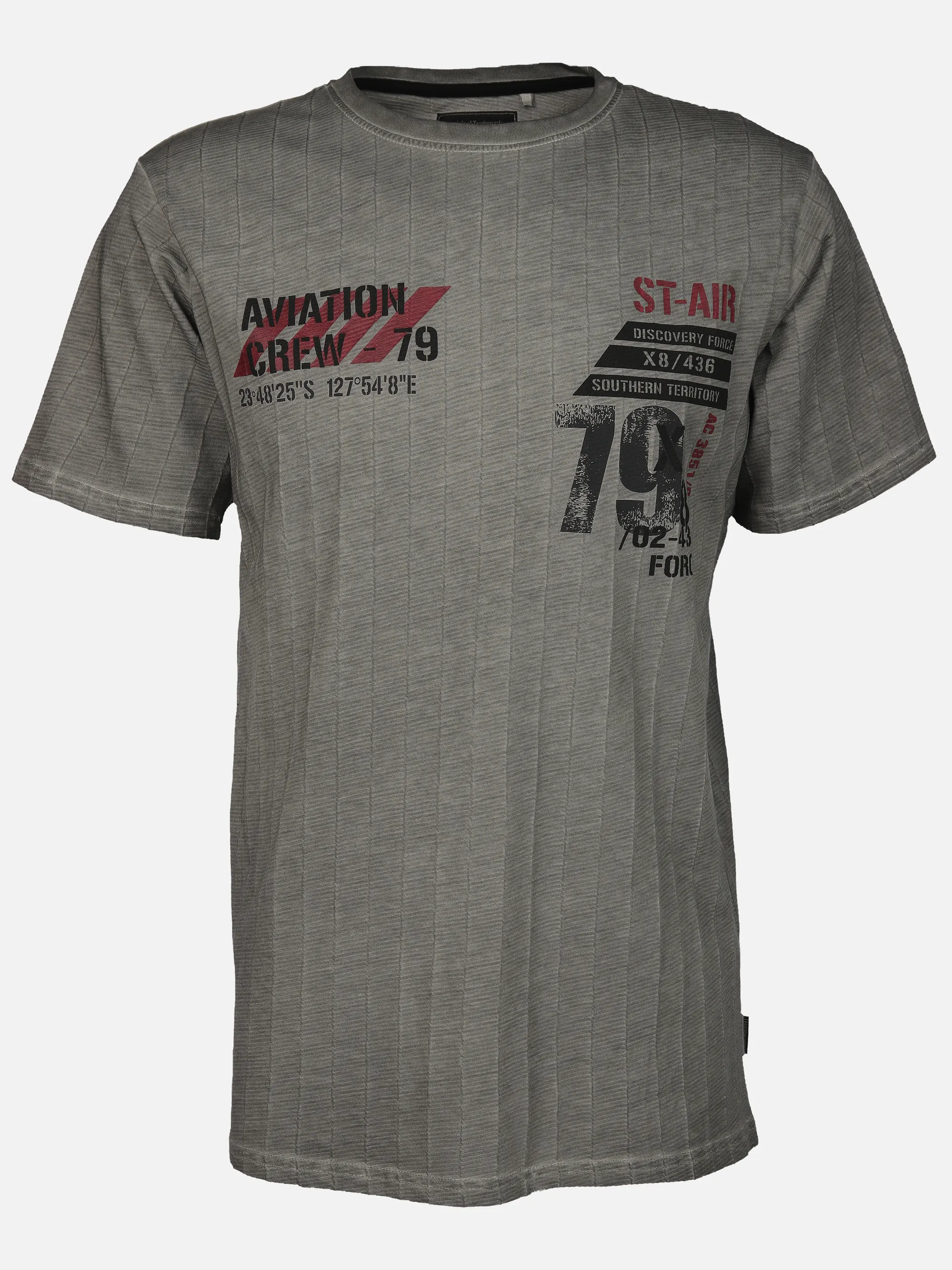Southern Territory He. T-Shirt 1/2 Arm Jacquard washer Grau 910623 GRAU 1