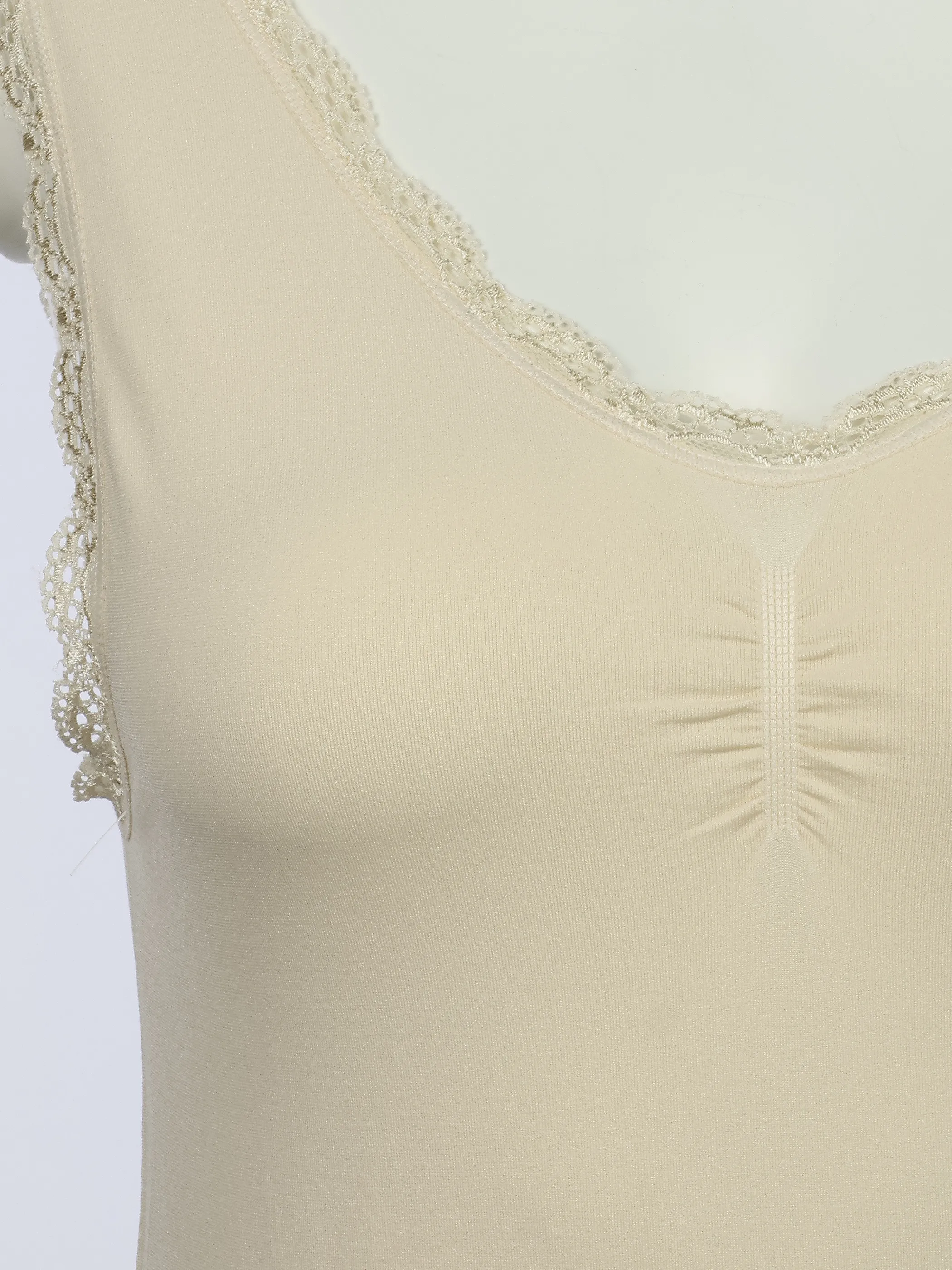 Sure Da Trägerhemd Seamless mit Spi Beige 932065 BEIGE 3