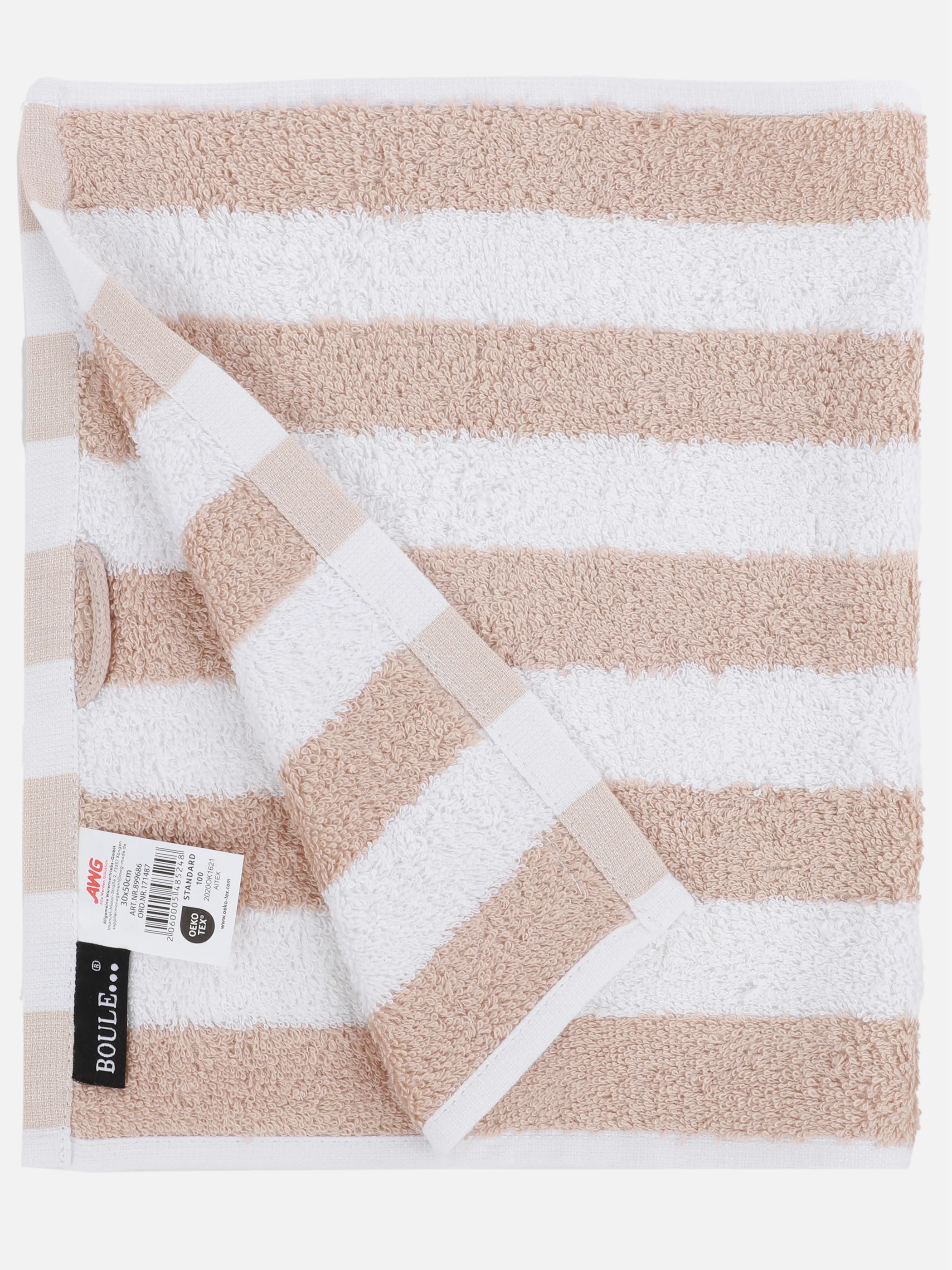 Boule Gästetuch gestreift 30x50 Weiß 899686 NATUR 2 Boule Gästetuch gestreift 30x50 Weiß 899686 NATUR 2