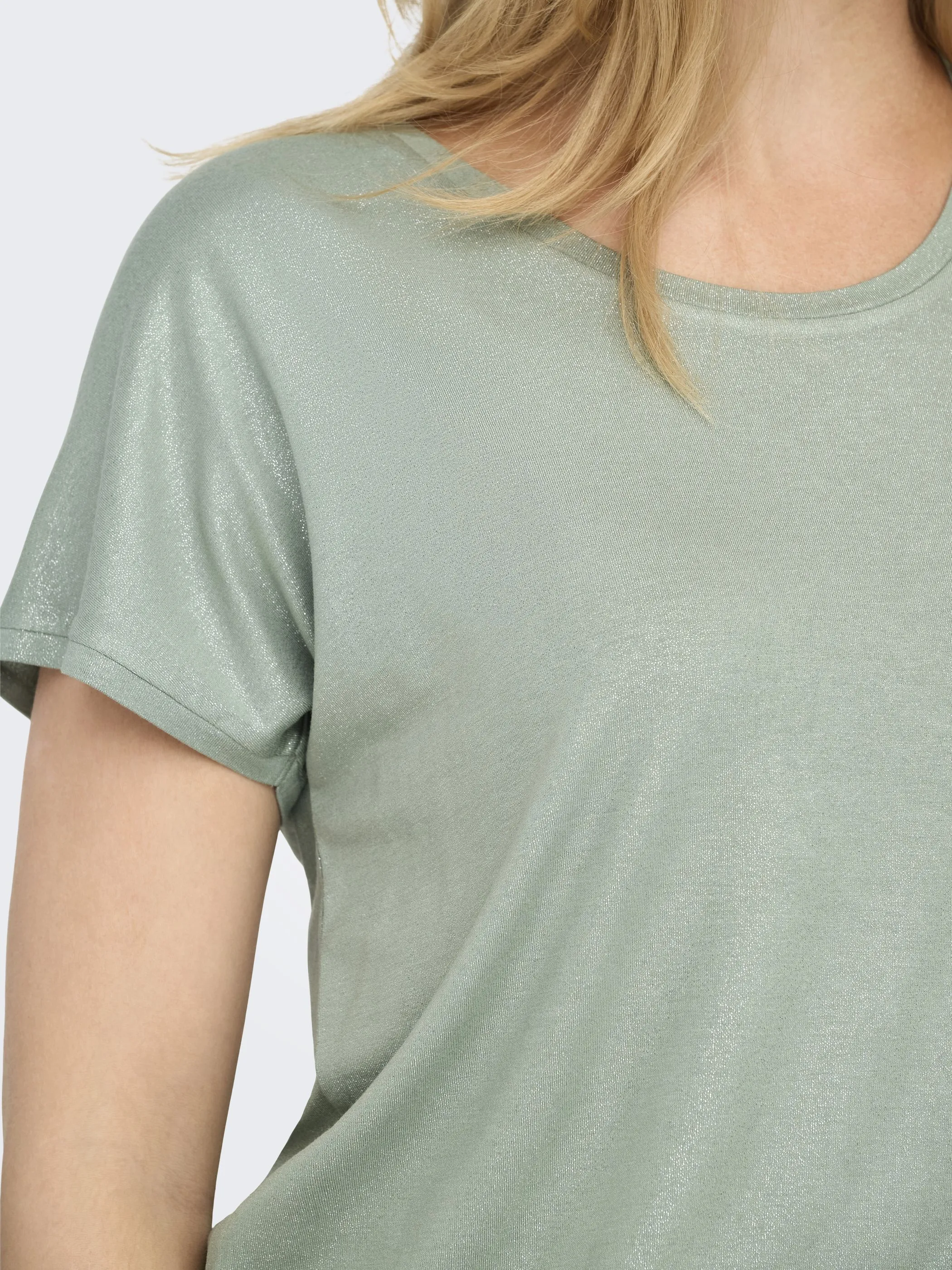 Only 15315976 ONLCARRIE S/S GLITTER Grün 907404 271516002 5