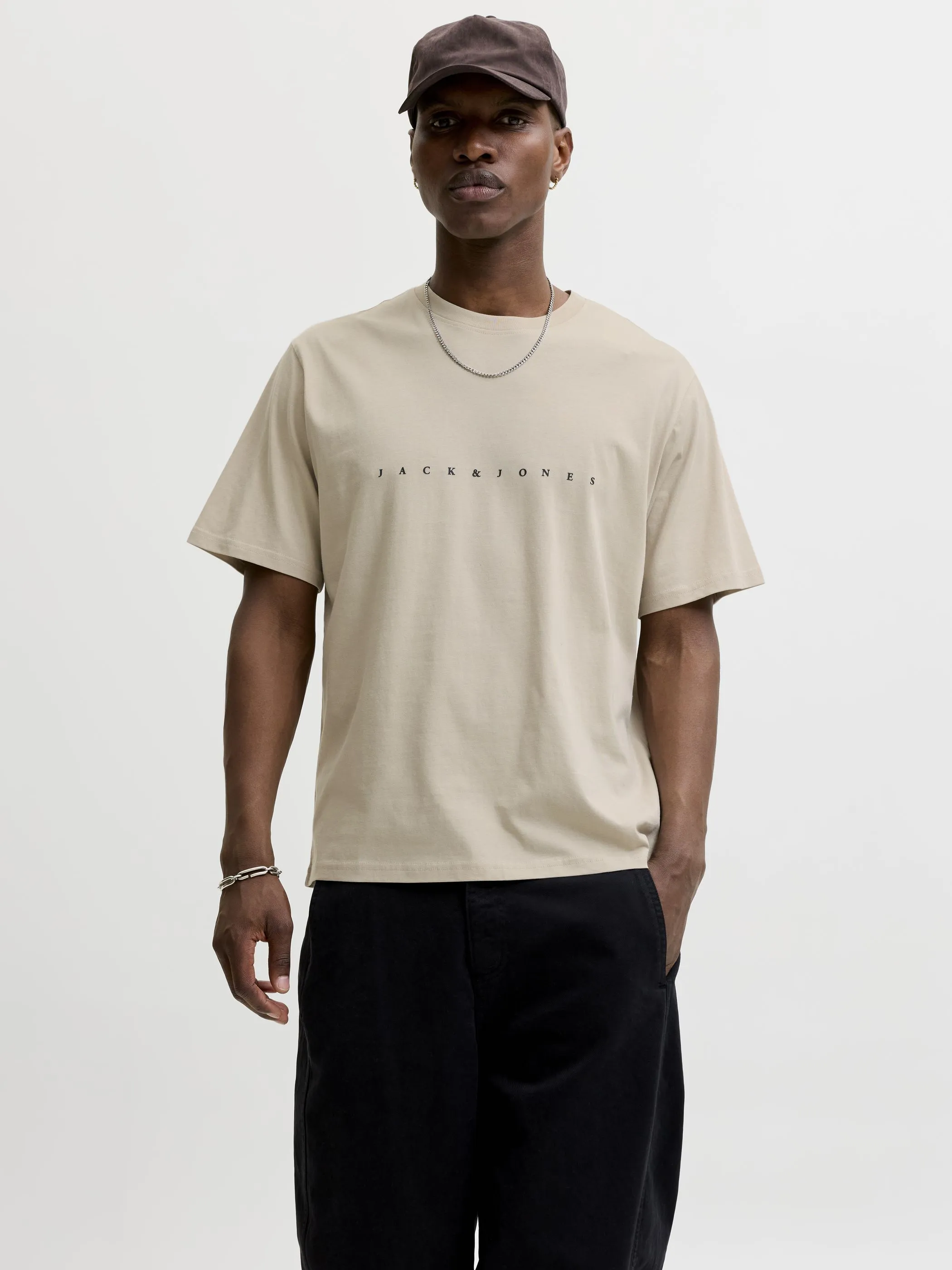 Jack Jones 12234746 JJESTAR JJ TEE SS NOO Braun 886675 176631 1
