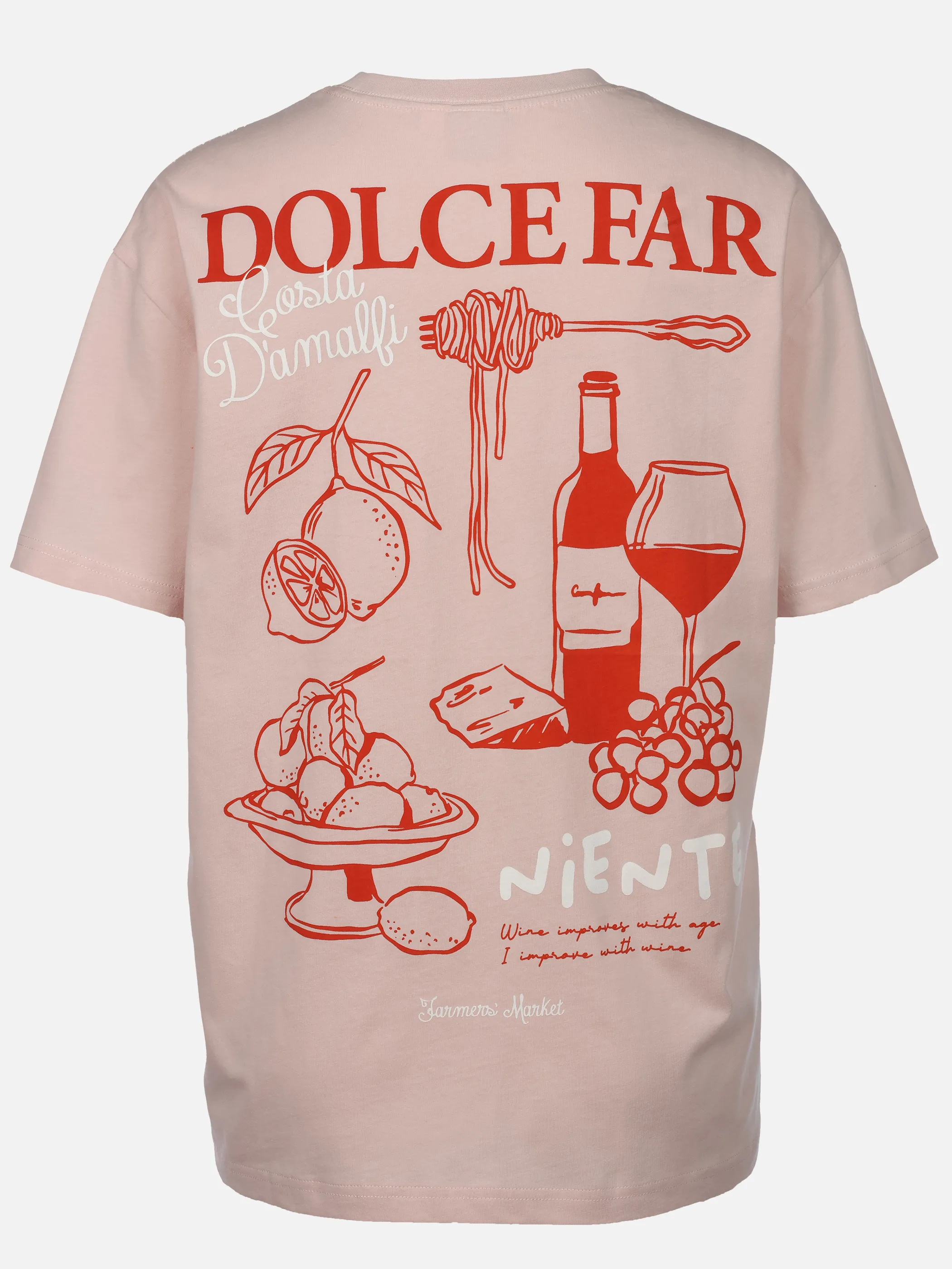 IX-O D12022AH02738AAWG YF Da-T-Shirt mit Backprint Rosa 925935 13100 2