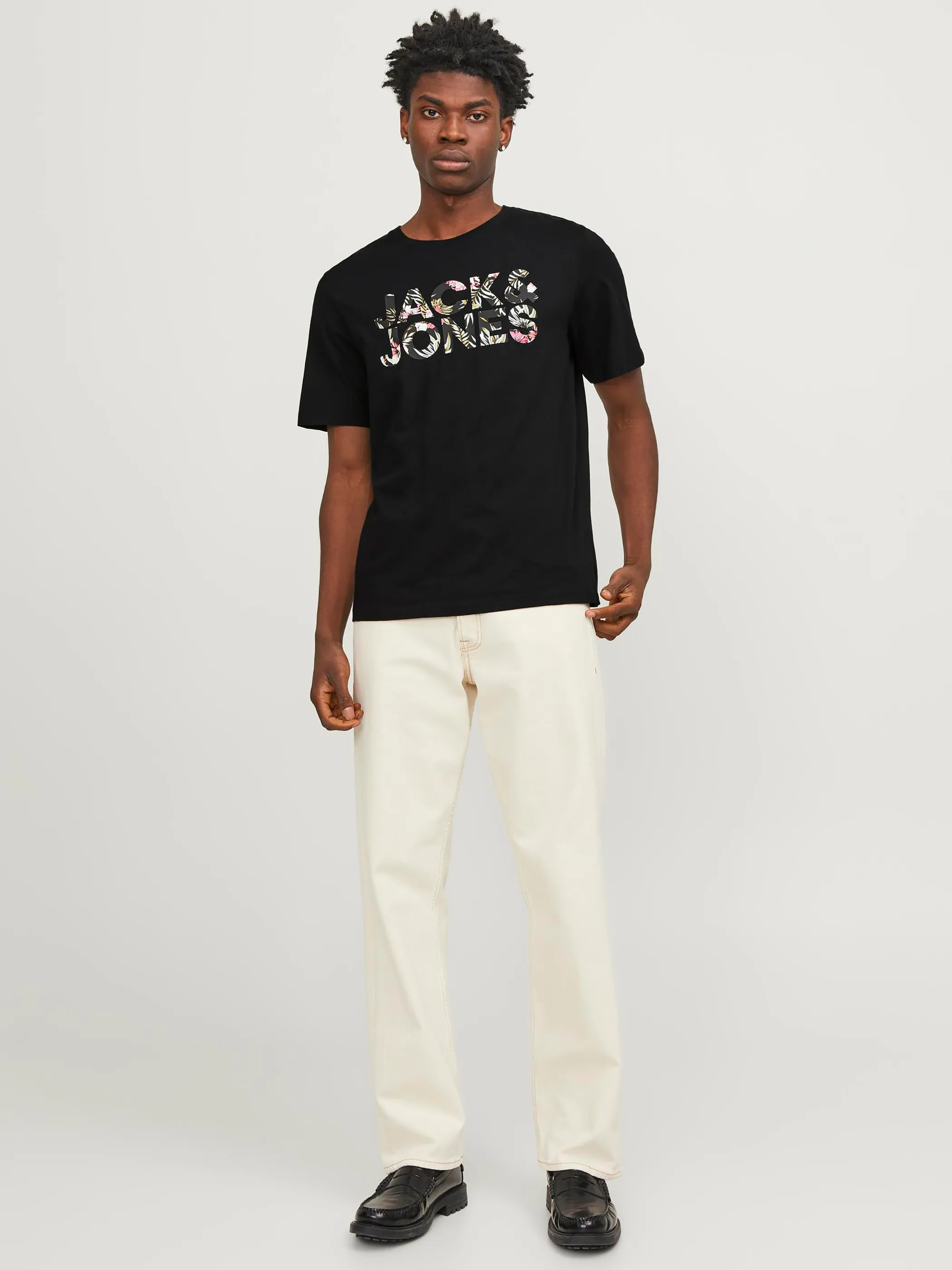 Jack Jones 12250683 JJEJEFF CORP LOGO TEE Marine 887731 175695001 4
