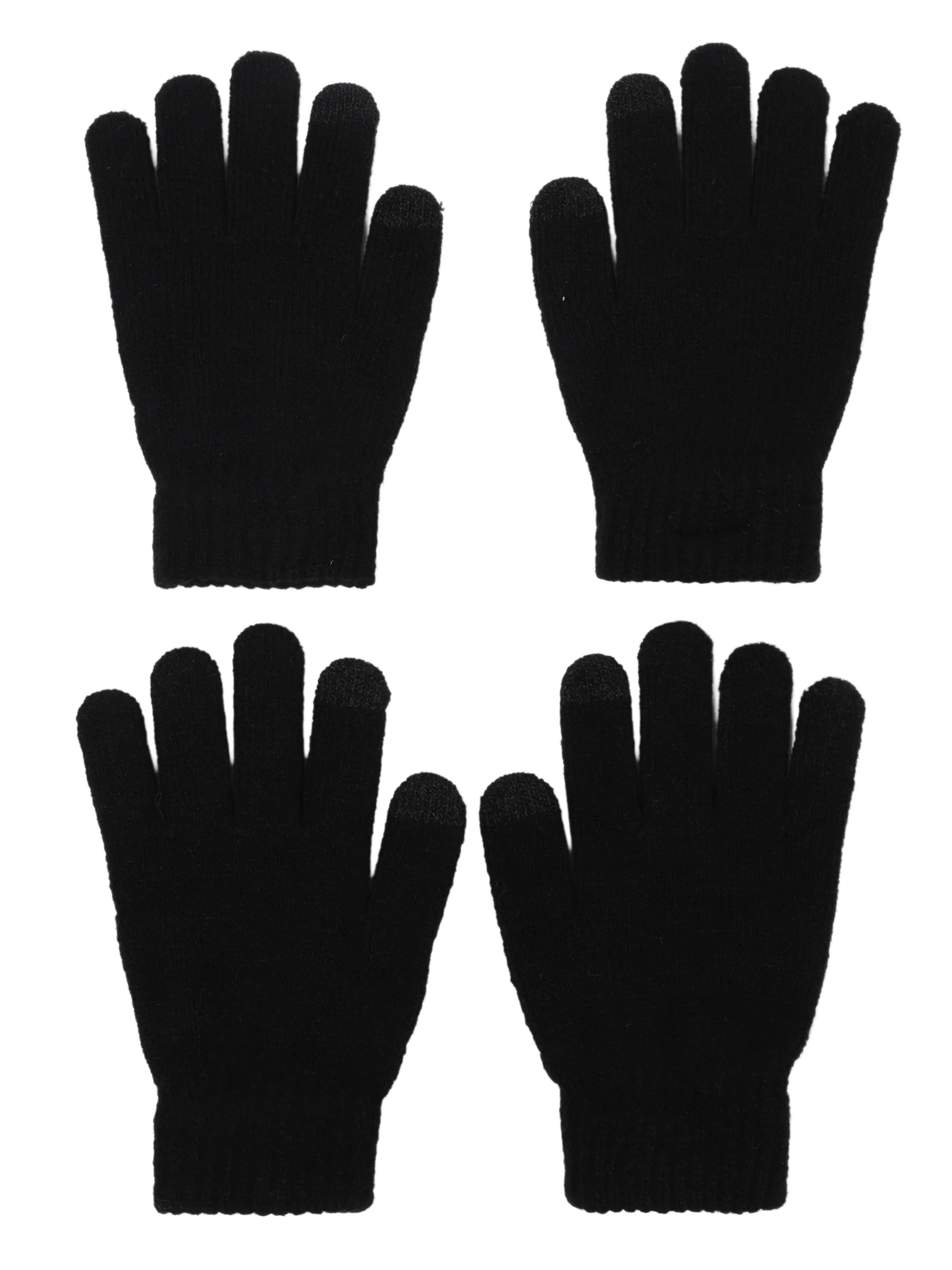 One Way Teener-Handschuhe 2er Pack Schwarz 930752 BLACK 1