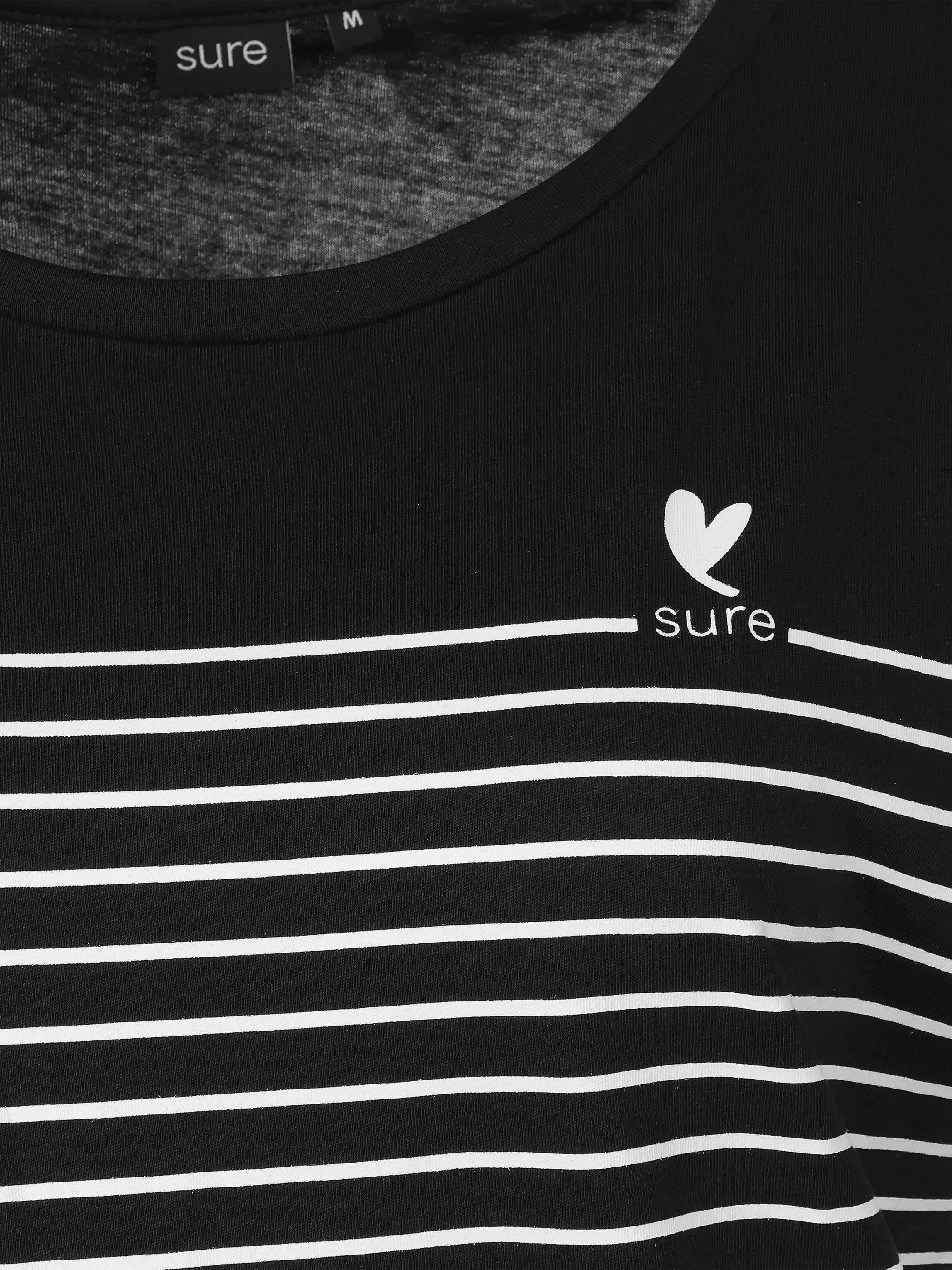 Sure Da-T-Shirt m. Herz Schwarz 922190 BLACK 3