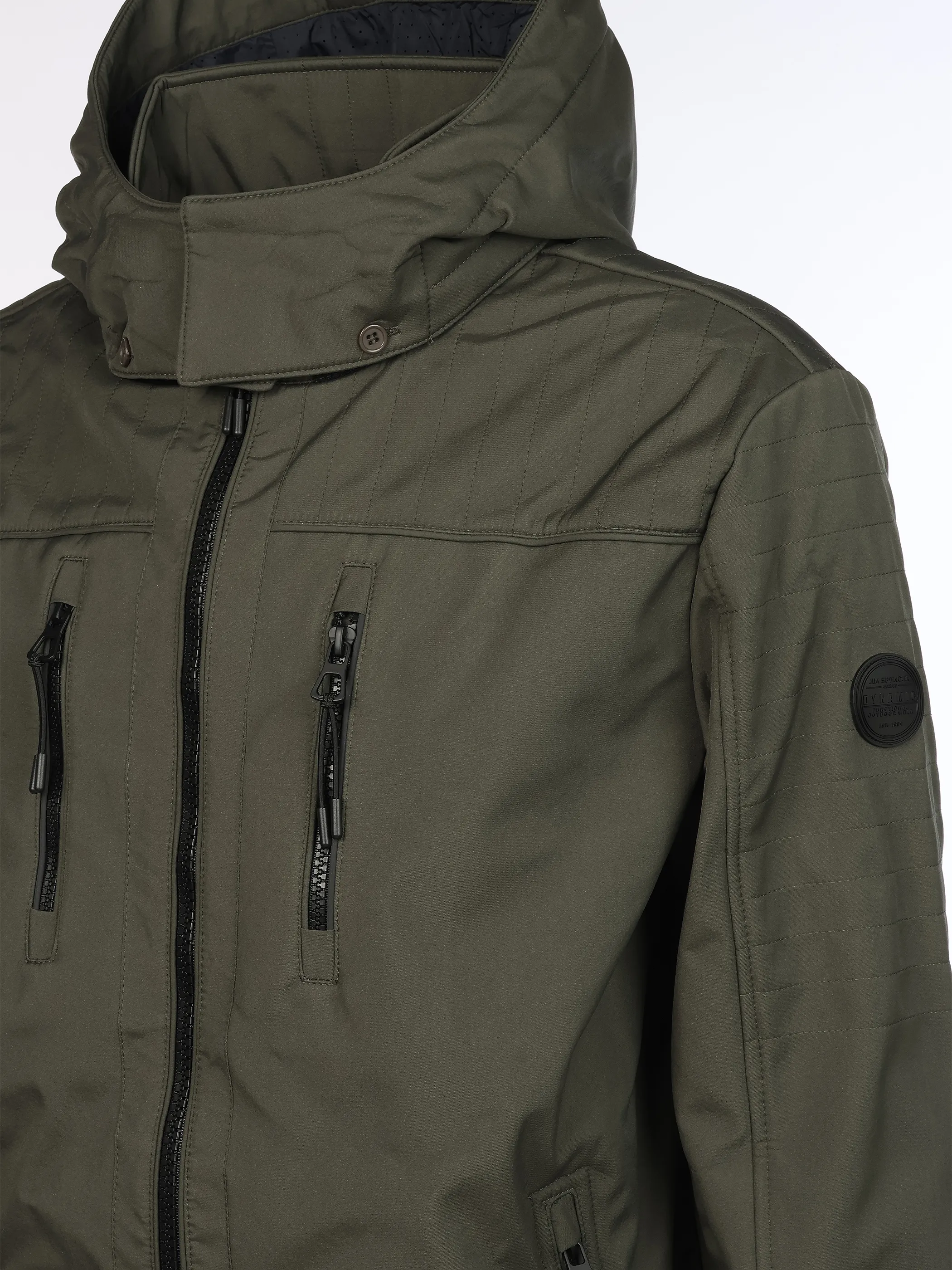 Jim Spencer He. Softshelljacke mit Kapuze Oliv 912653 OLIVE 4