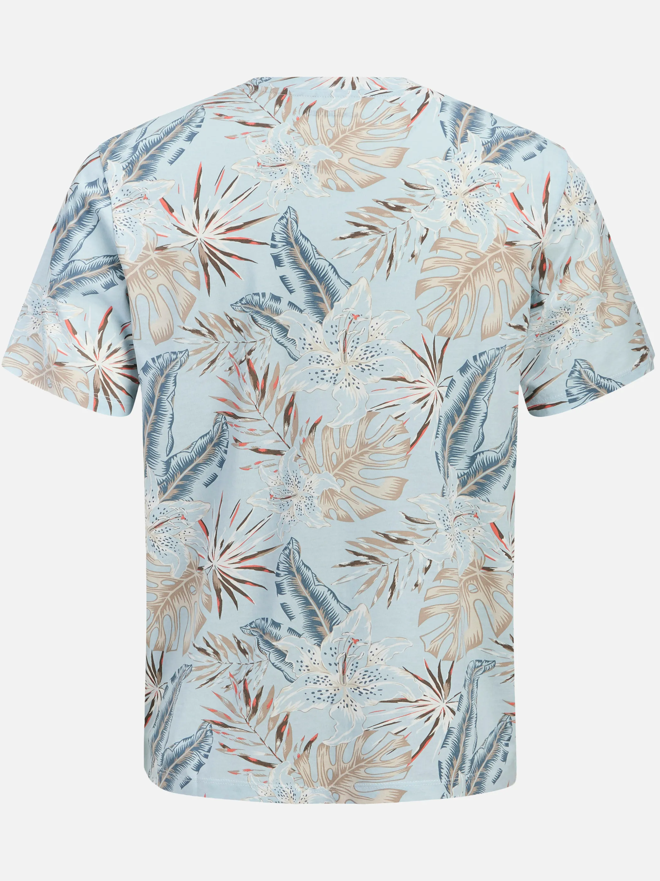 Jack&Jones Junior 12289895 JJHONOLULU AOP TEE SS CREW NECK JNR Blau 920177 175777 2