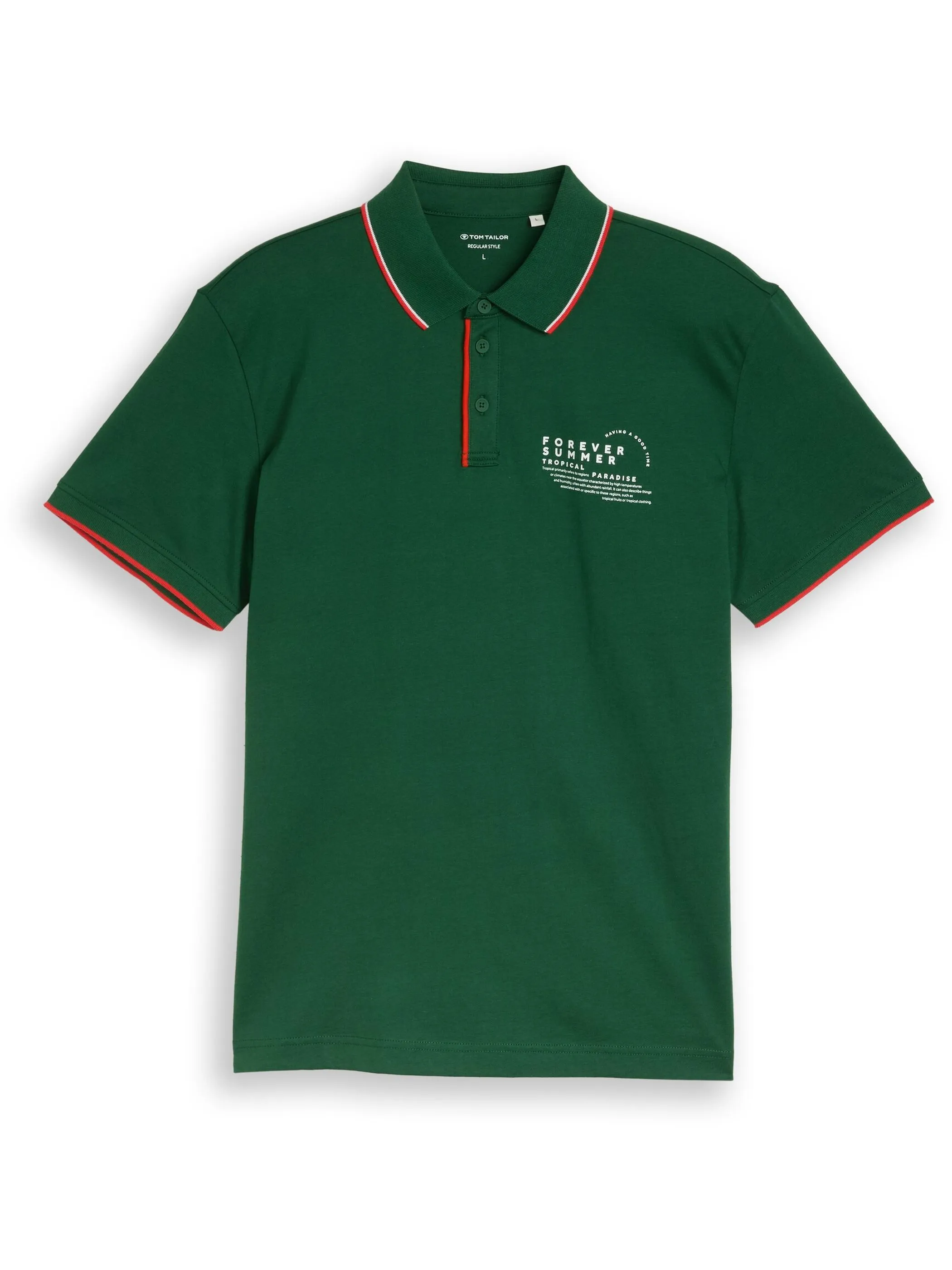 Tom Tailor 1053338 printed polo Grün 926458 15593 5
