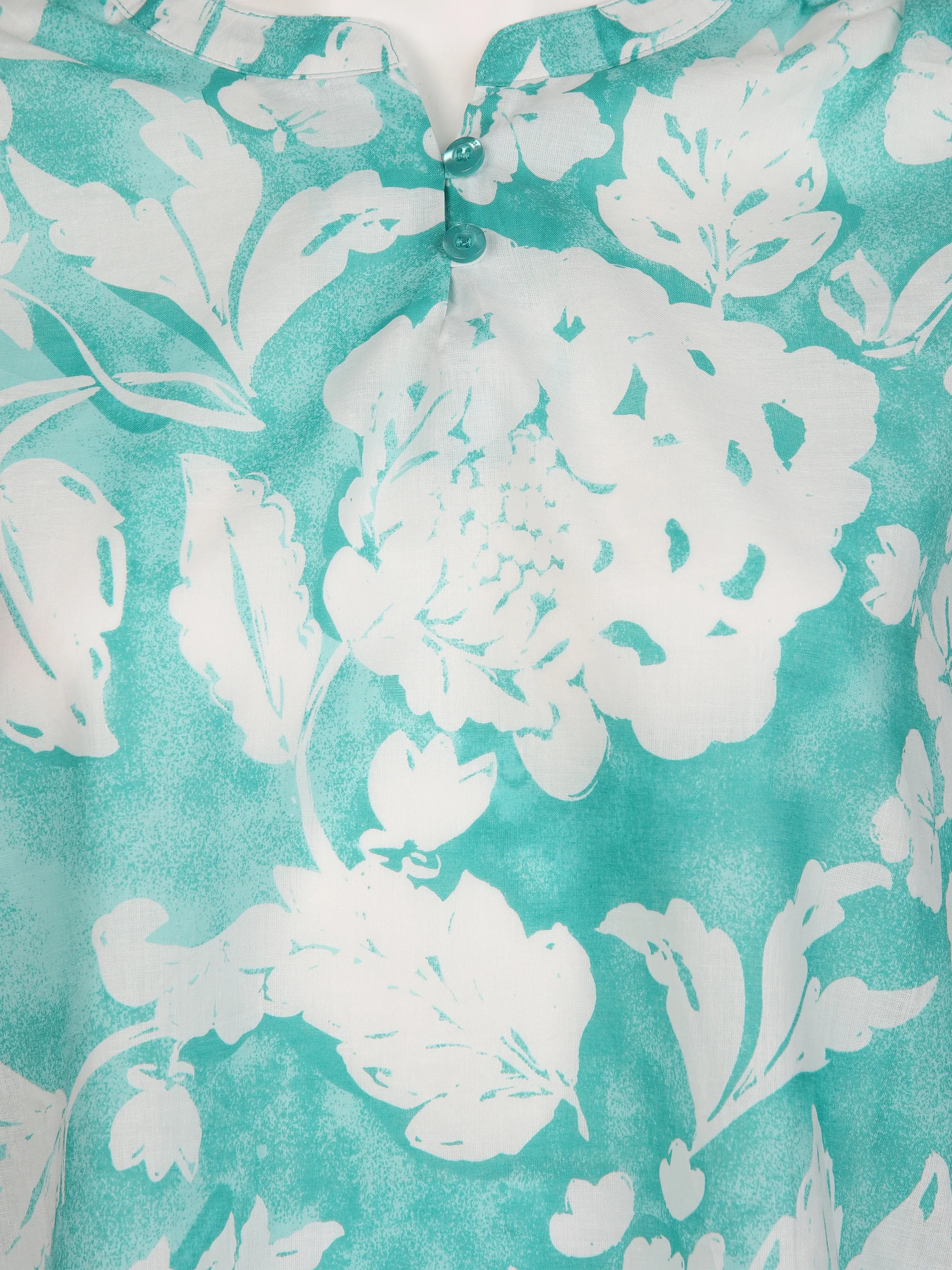 Lisa Tossa Da-Bluse mit Krempelarm Türkis 890208 AQUA 3 Lisa Tossa Da-Bluse mit Krempelarm Türkis 890208 AQUA 3