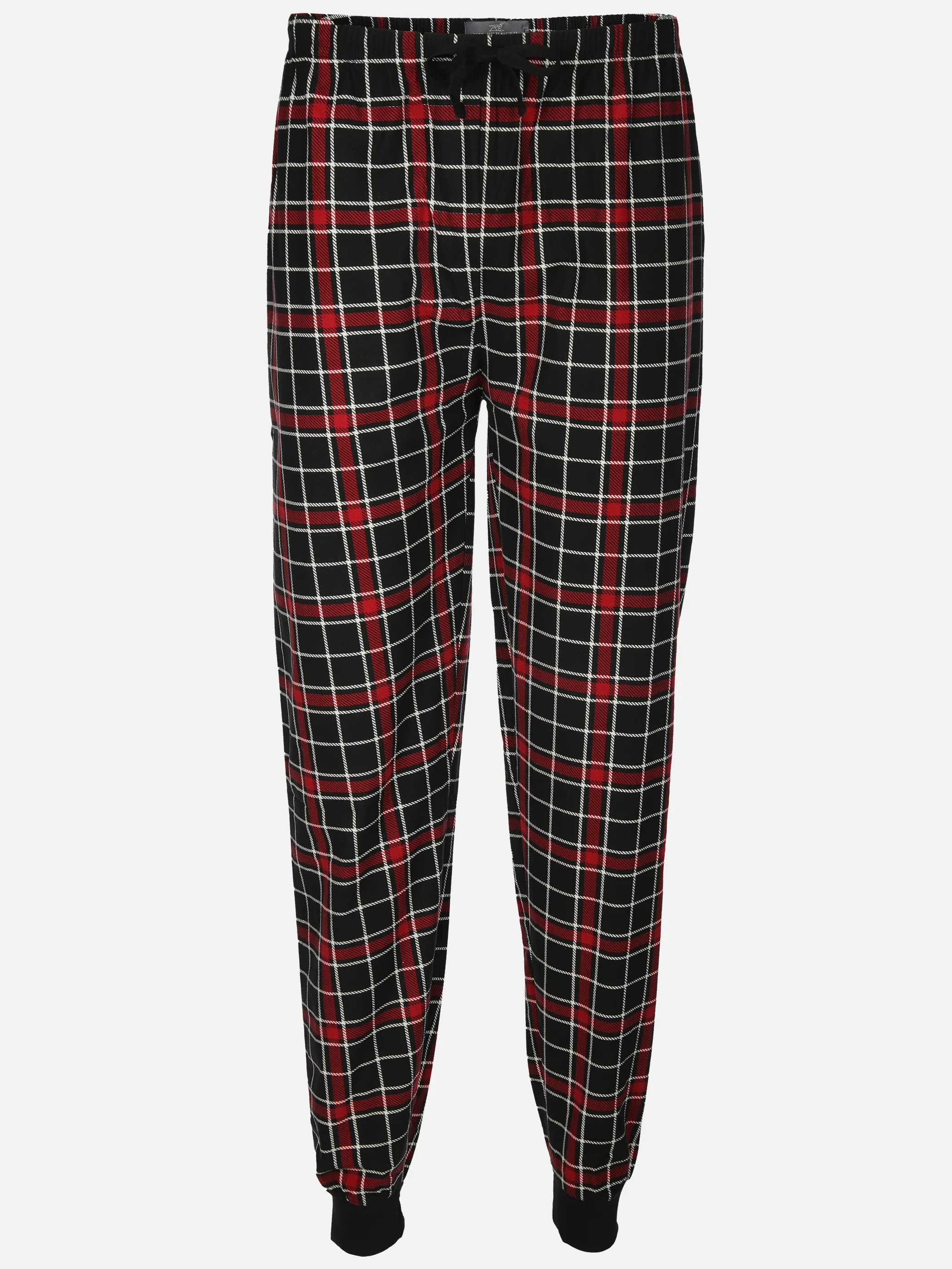 Jim Spencer He. Schlafhose Flanell Karo Schwarz 914698 SCHWARZ 1