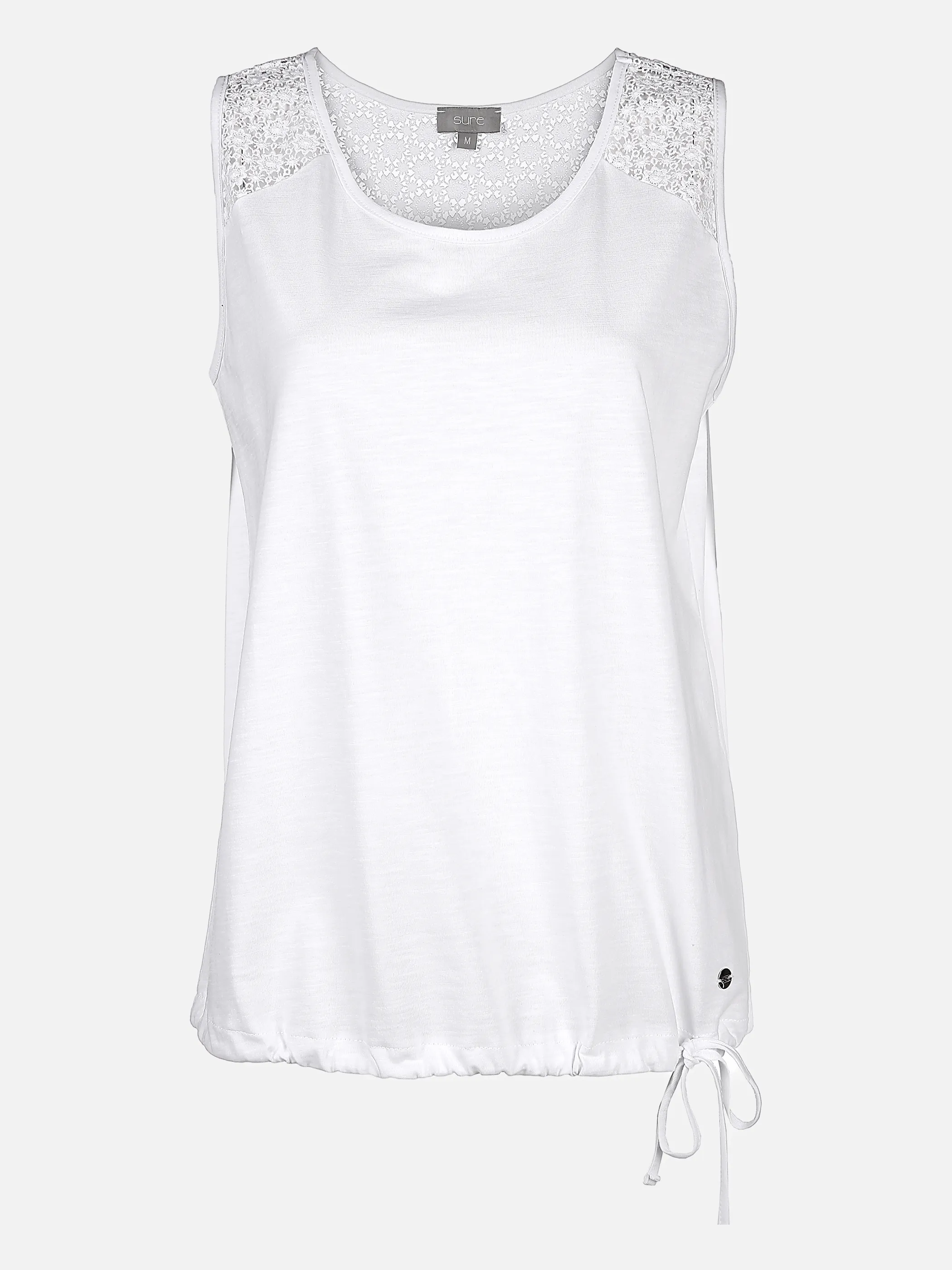 Sure Da-Tank-Top mit Spitze Weiß 837364 WHITE 1