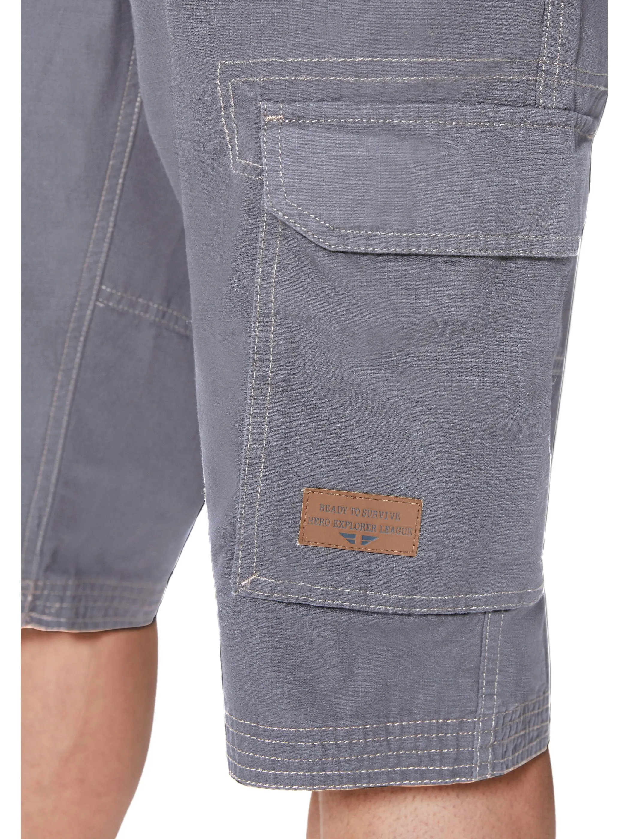 HERO by John Medoox 71360280006146 He. Shorts/Berm Grau 913934 6146 3