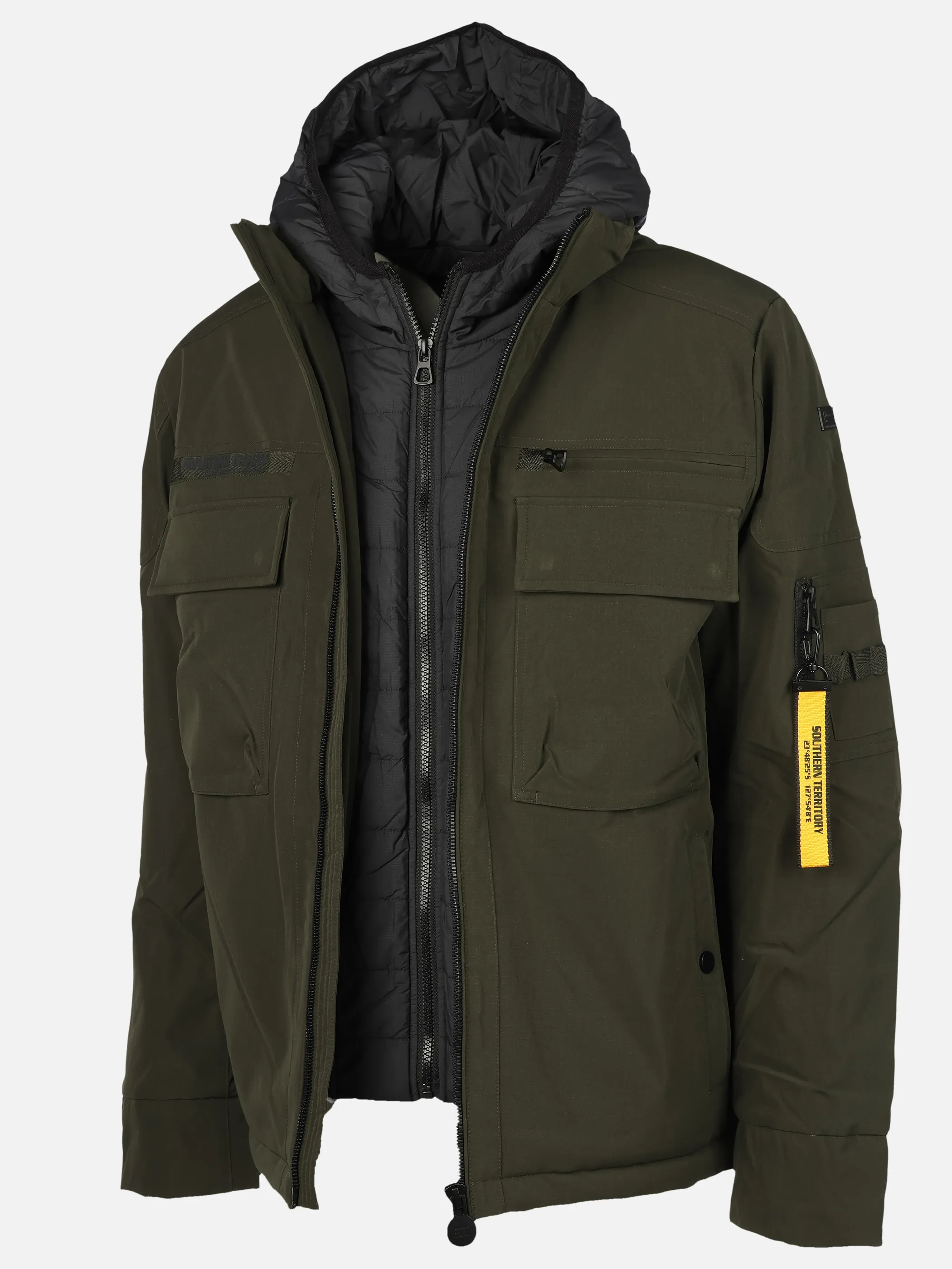 Southern Territory He. Steppjacke olive Kapuze Oliv 914364 683 3