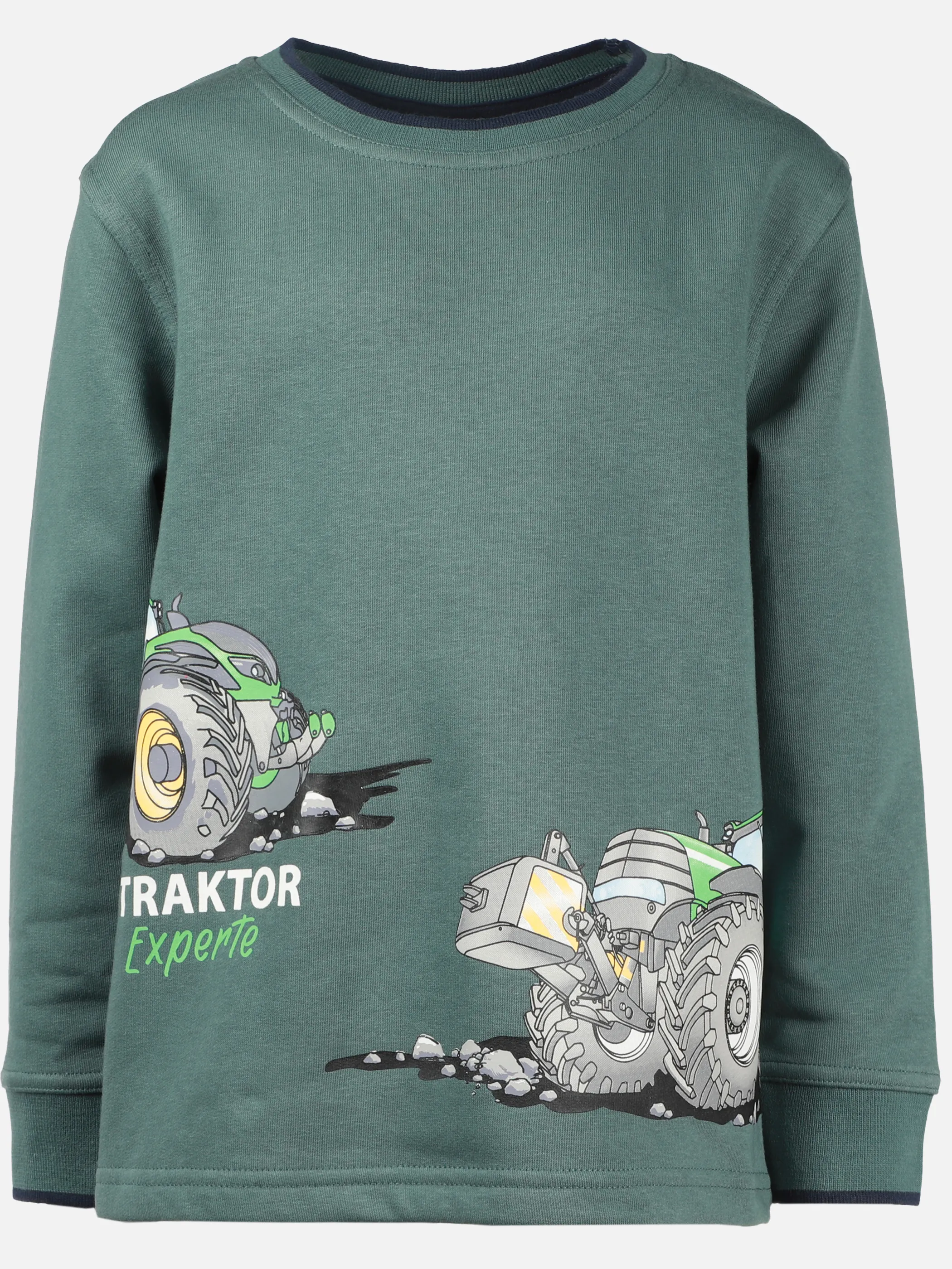 One Way KJ Sweatshirt grün mit Traktor Grün 930025 DARKGREEN 1