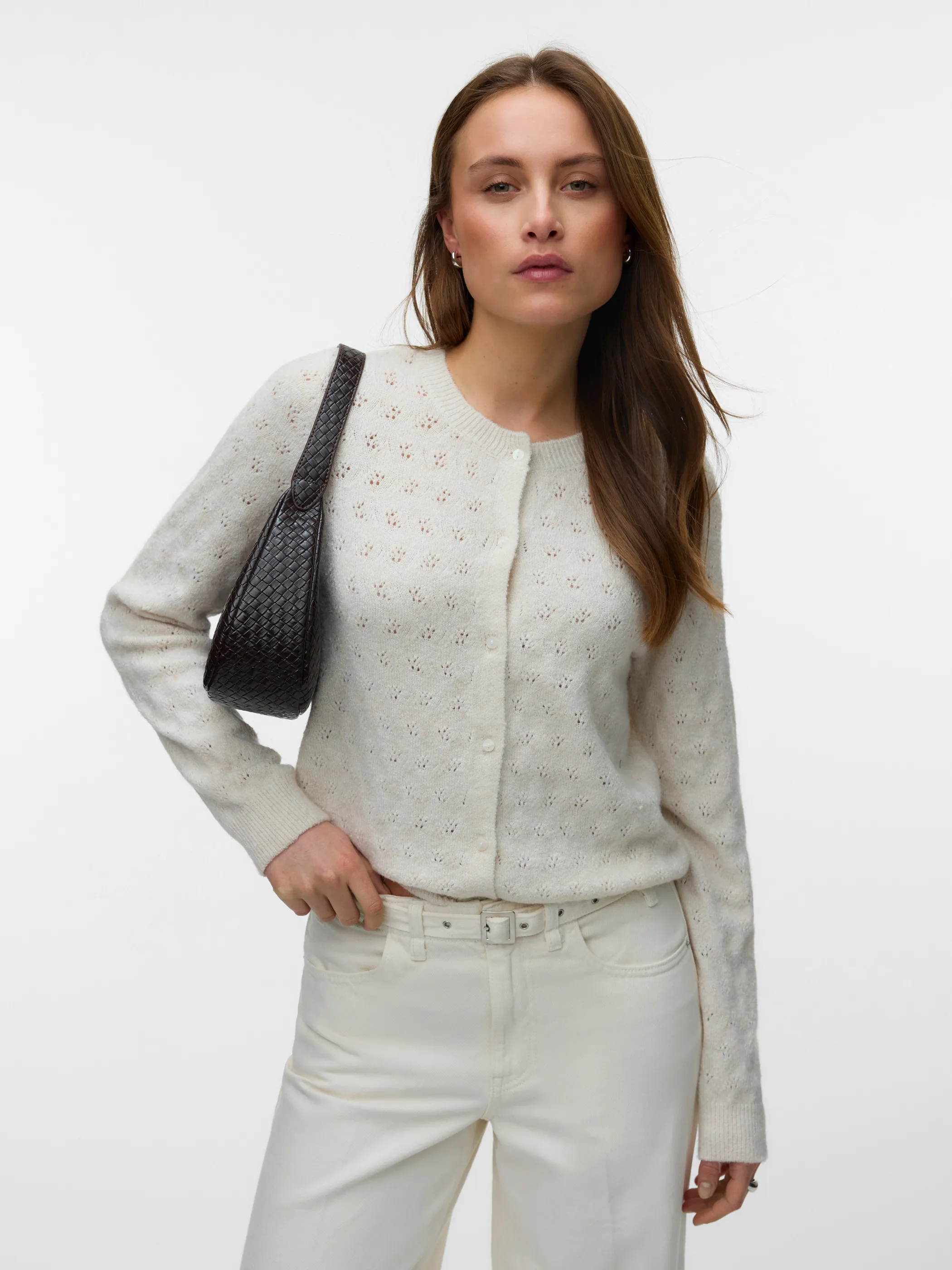 Vero Moda 10347930 VMDOFFY STITCH LS O-N Weiß 929209 222913001 2