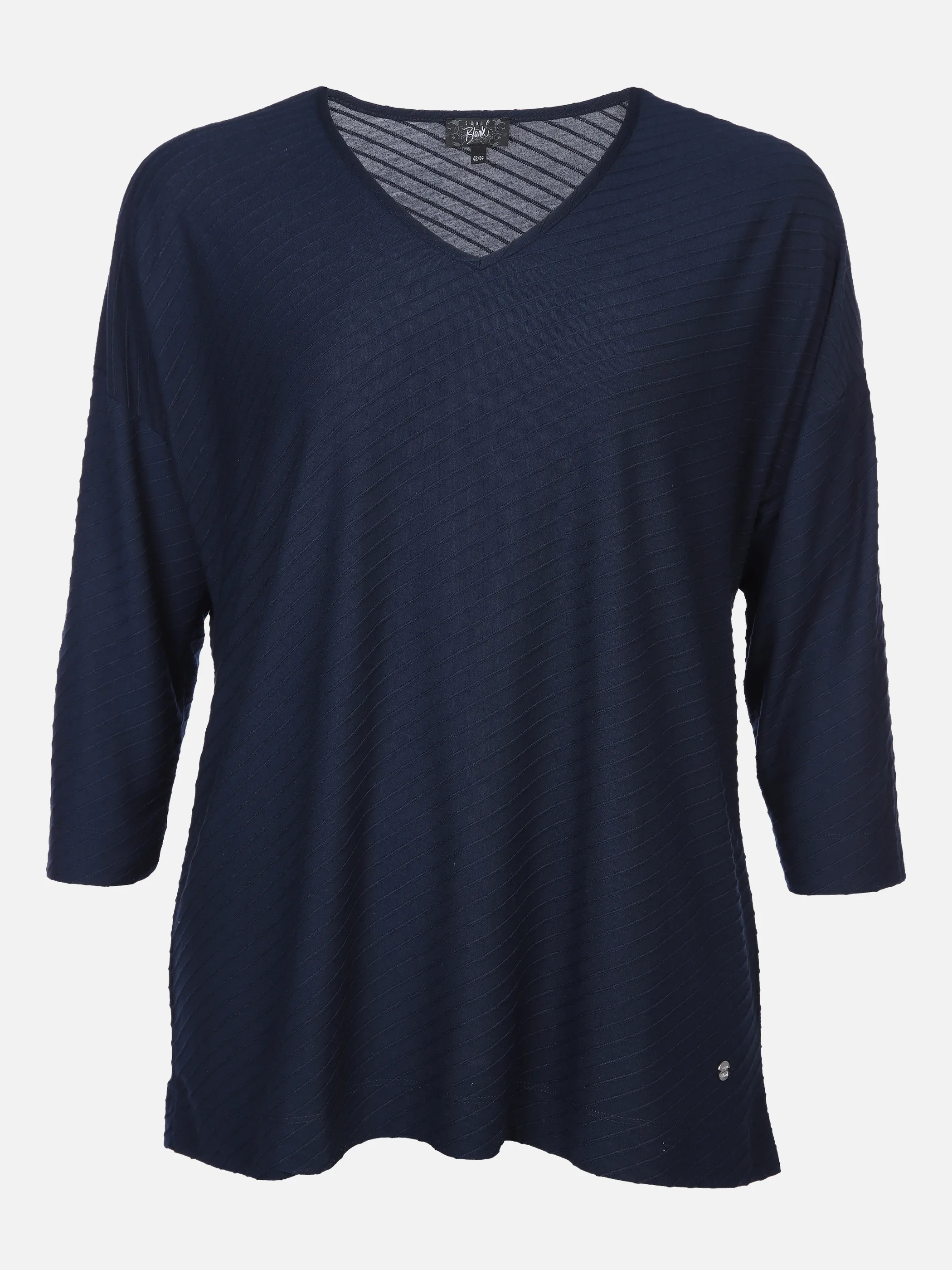 Sonja Blank Da.gr.Gr.Jacquard-Shirt m. 3/4 Blau 865246 MARINE 1 Sonja Blank Da.gr.Gr.Jacquard-Shirt m. 3/4 Blau 865246 MARINE 1