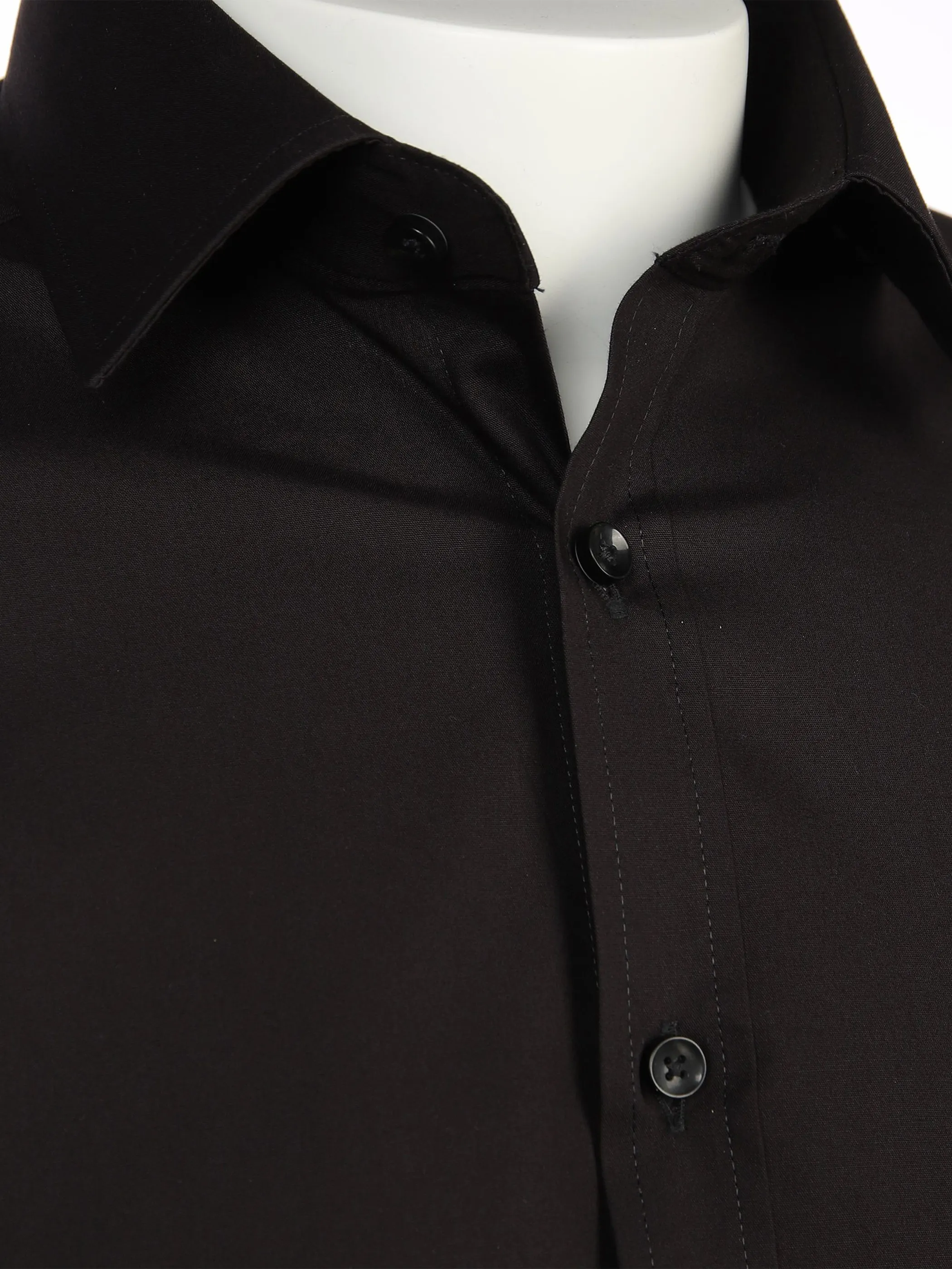 Jim Spencer He. Cityhemd 1/1 Arm SF bügelfrei Schwarz 877306 BLACK 3 Jim Spencer He. Cityhemd 1/1 Arm SF bügelfrei Schwarz 877306 BLACK 3