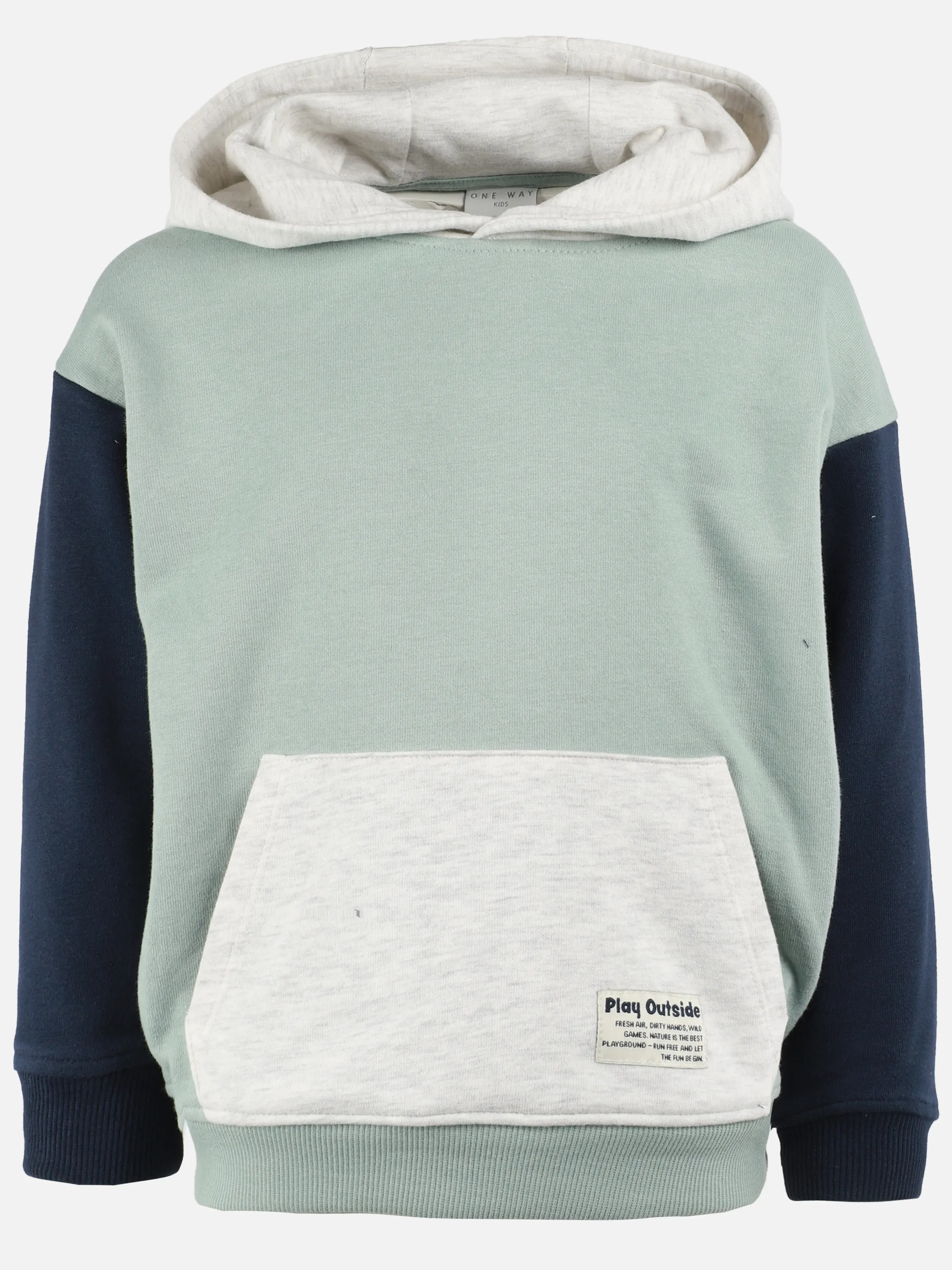 One Way MB Swathoodie colourblock in blau Blau 921837 BLUE 1