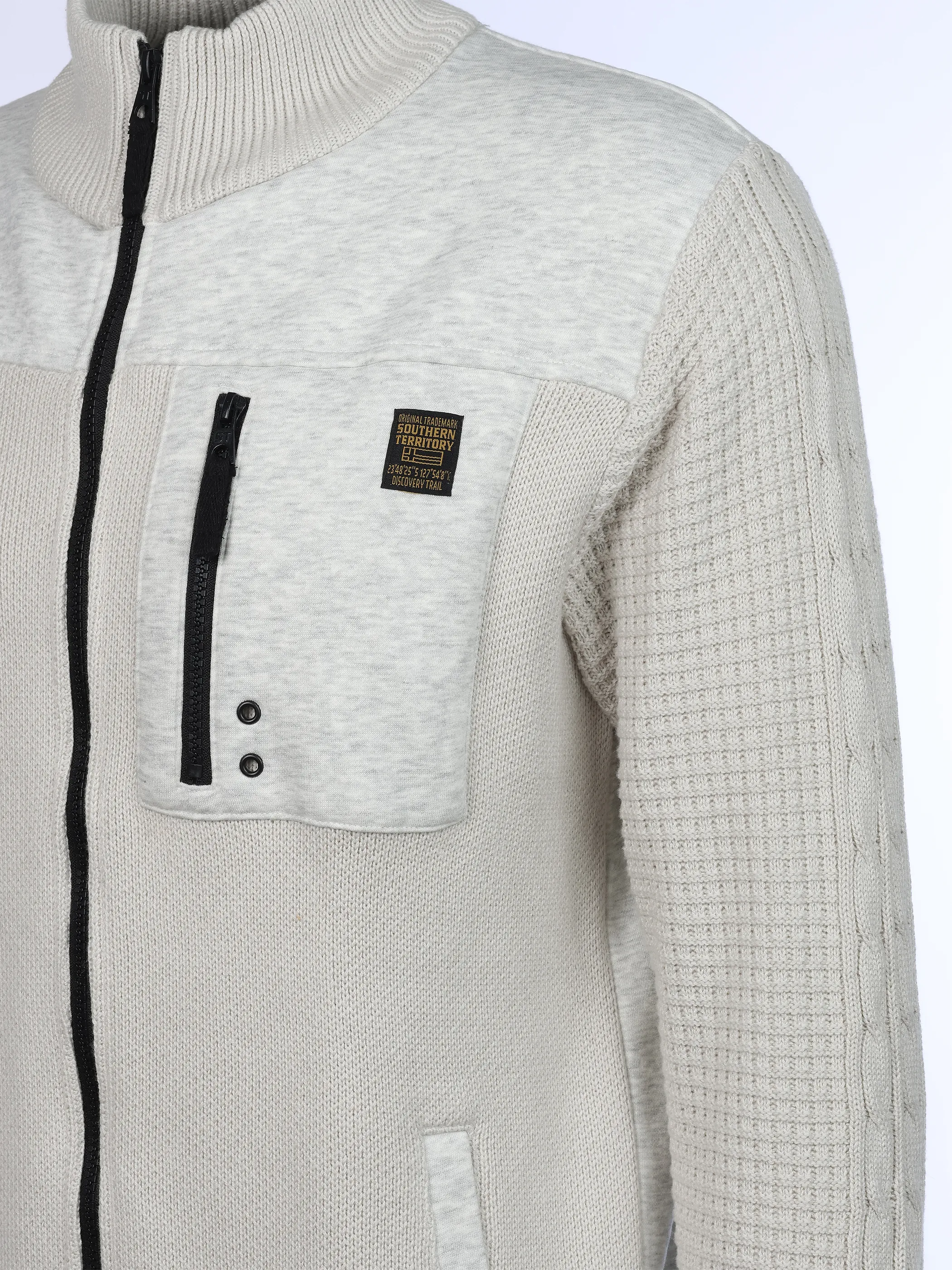Southern Territory He. Sweatjacke Hybrid Batch Weiß 931976 OFFWHITE 4
