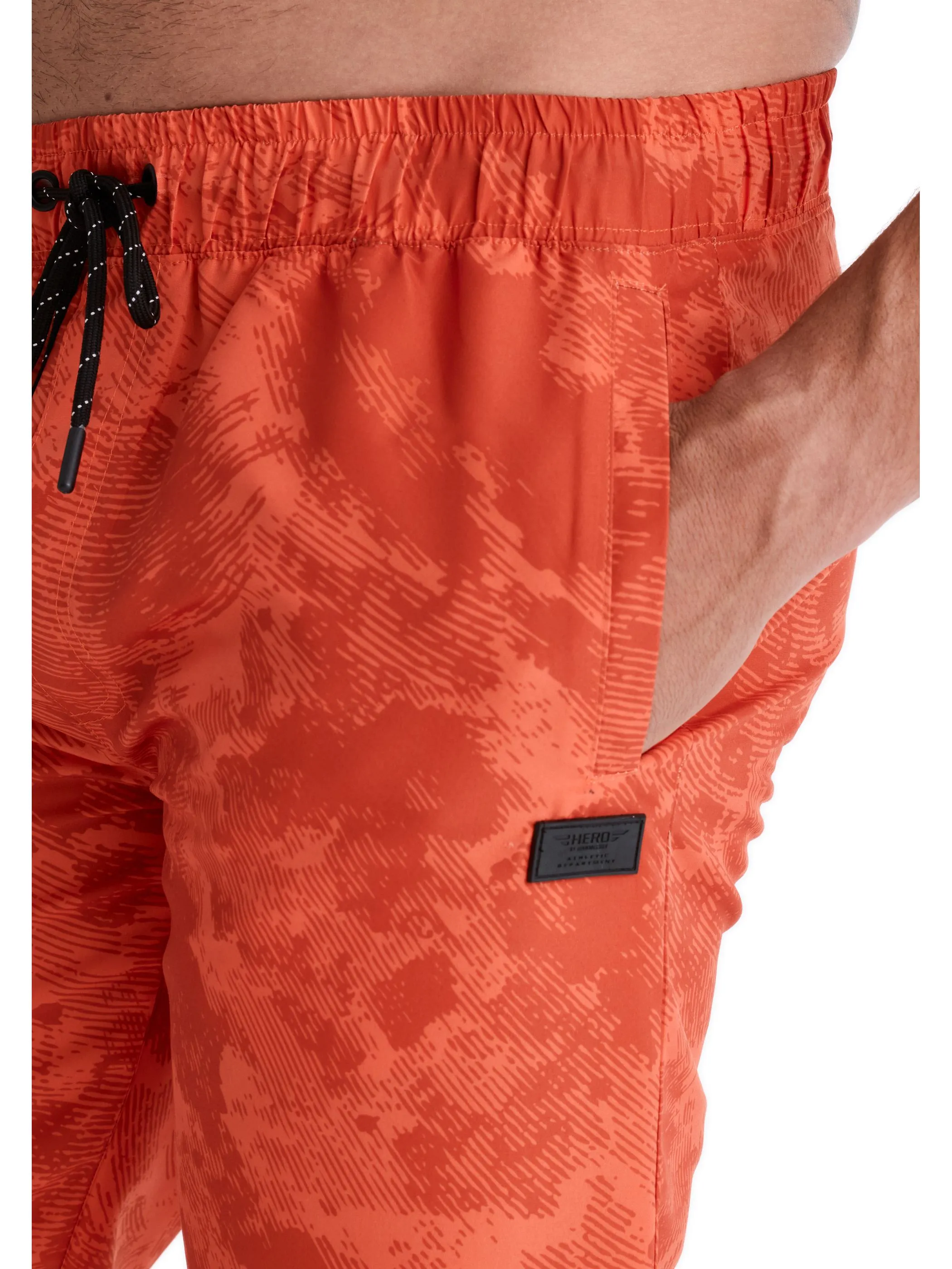 HERO by John Medoox 71550180009180 He-Badeshorts "Noah", lang Orange 928402 9180 3