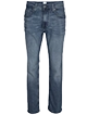 Jeanshose in Blau mit leichter Waschung und geradem Schnitt