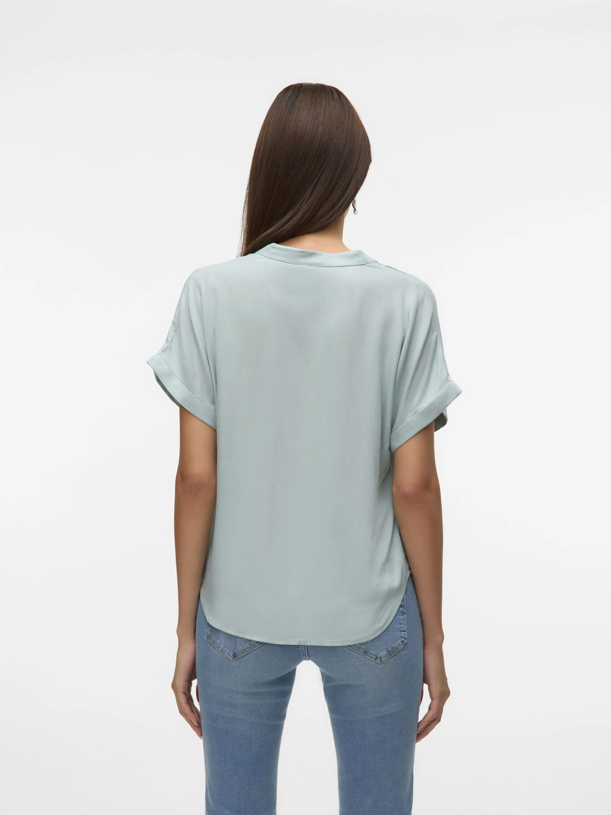 Vero Moda 10279697 VMBEAUTY SS TOP GA NO Blau 875220 294075 3 Vero Moda 10279697 VMBEAUTY SS TOP GA NO Blau 875220 294075 3