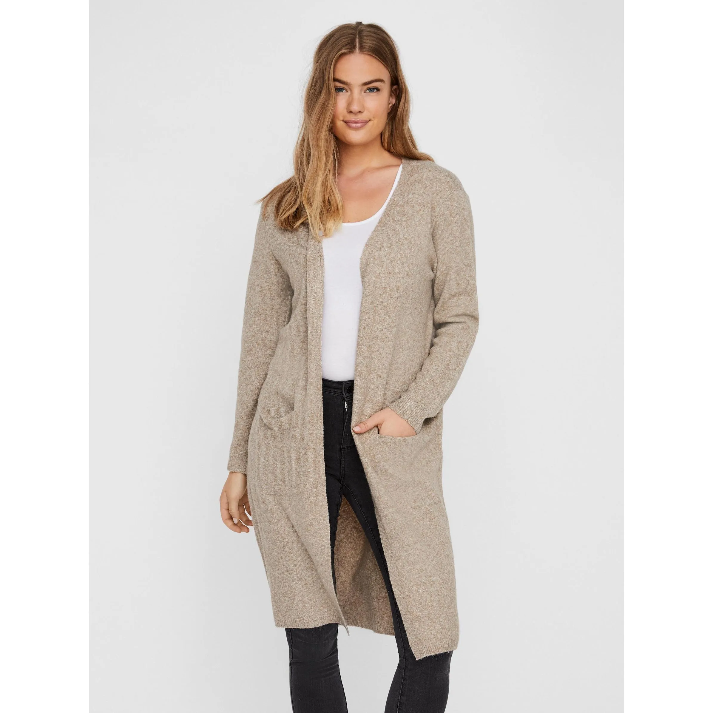 Vero Moda 10215434 VMDOFFY LS LONG OPEN Braun 819094 253617001 2