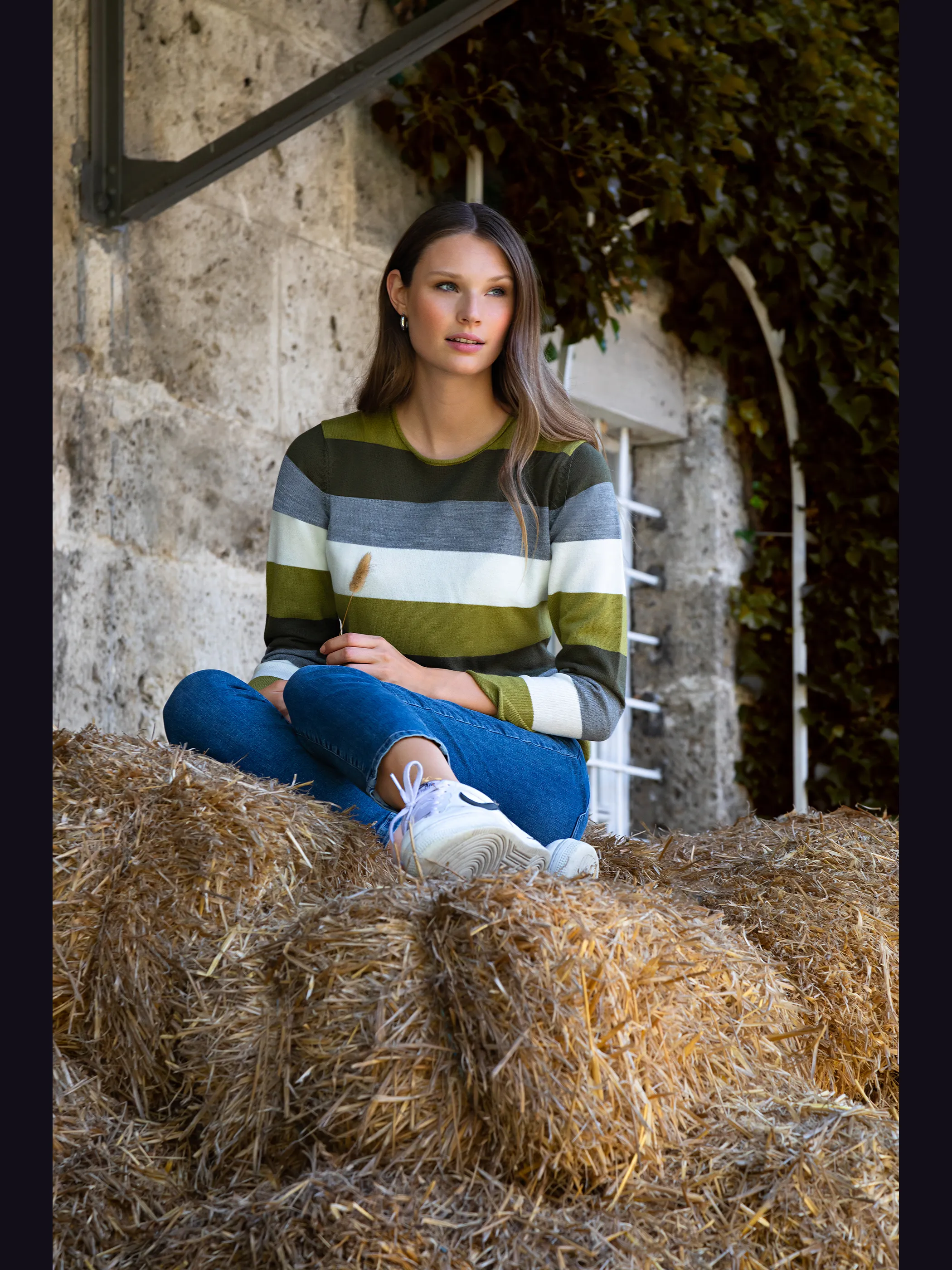 Sure Da-Rundhalspullover cashmere l Grün 866531 GREEN 4